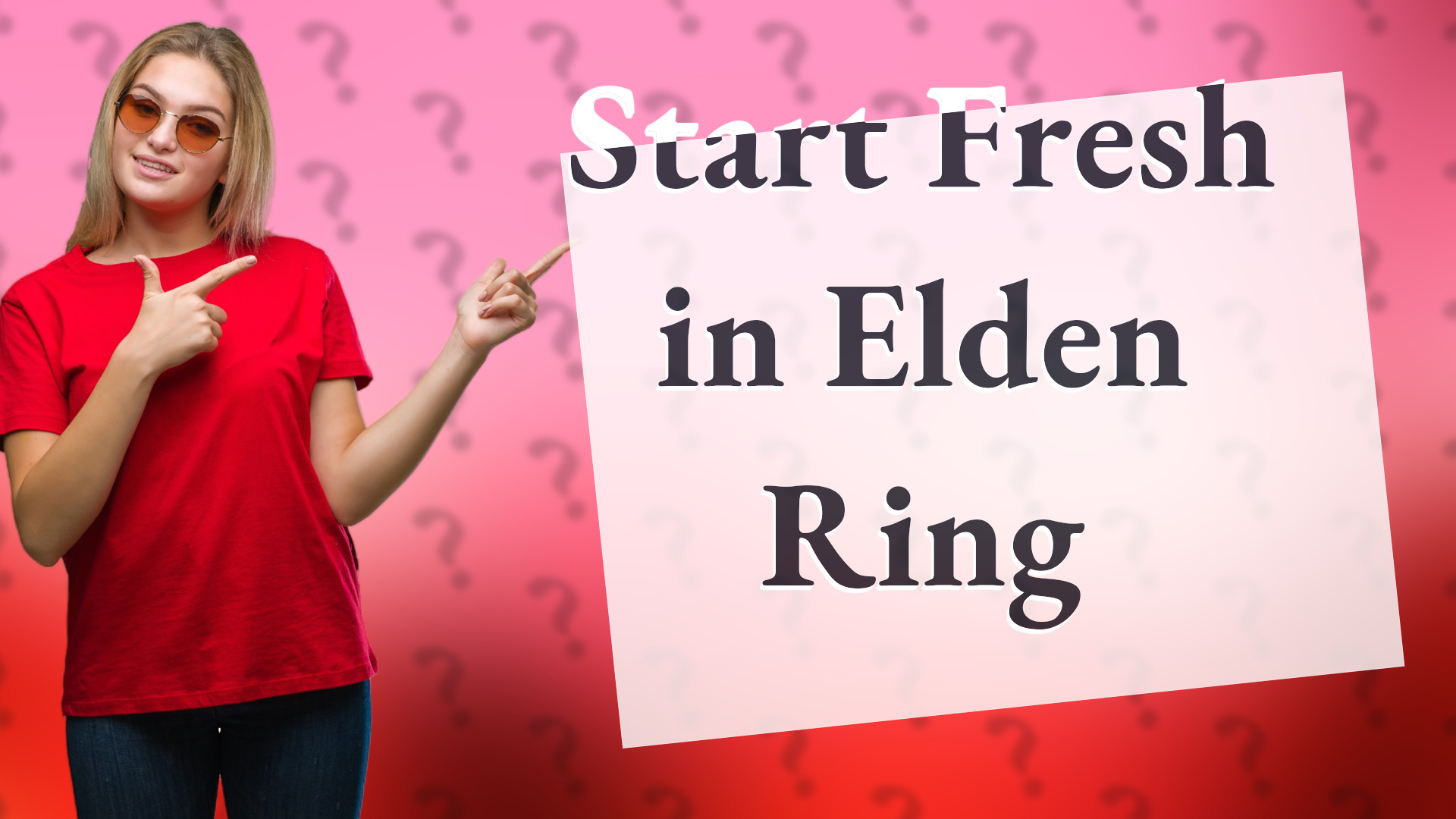 Start Fresh in Elden Ring