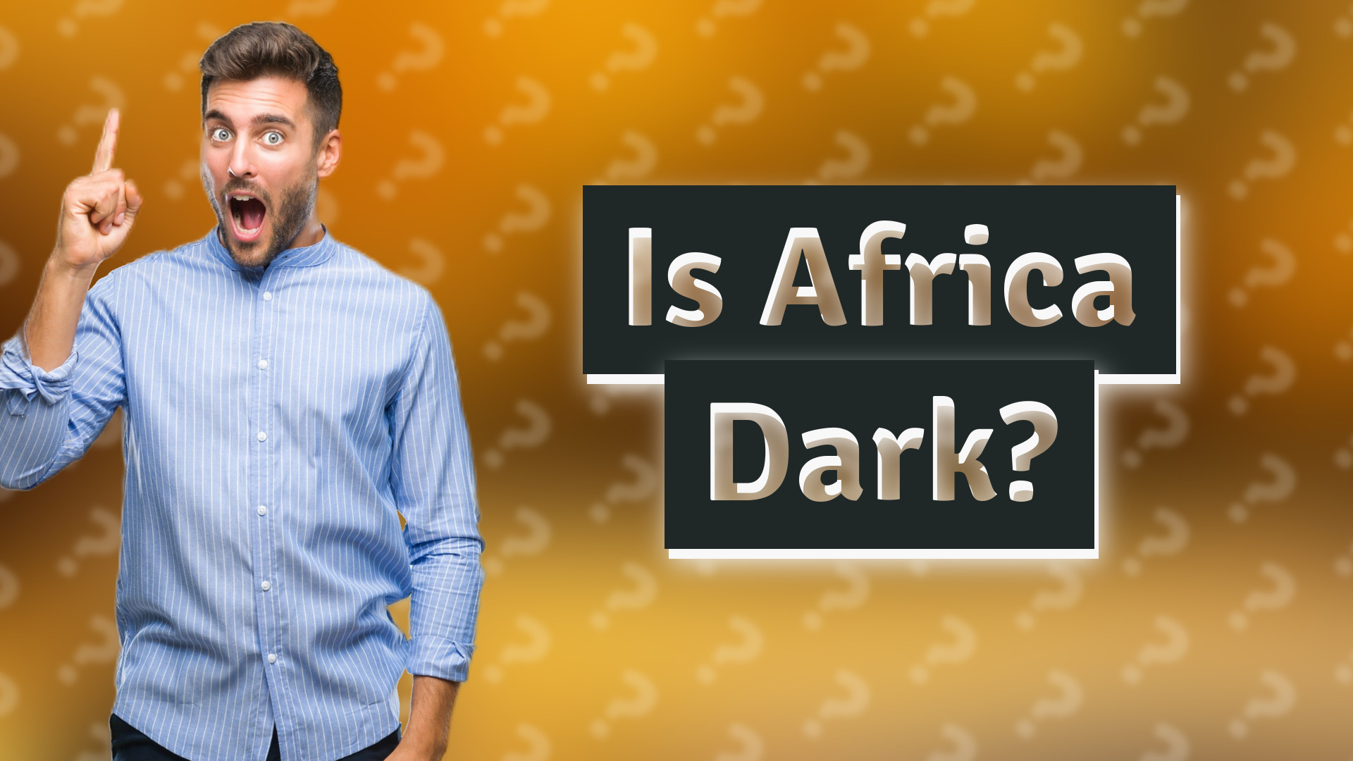 Is Africa Dark?