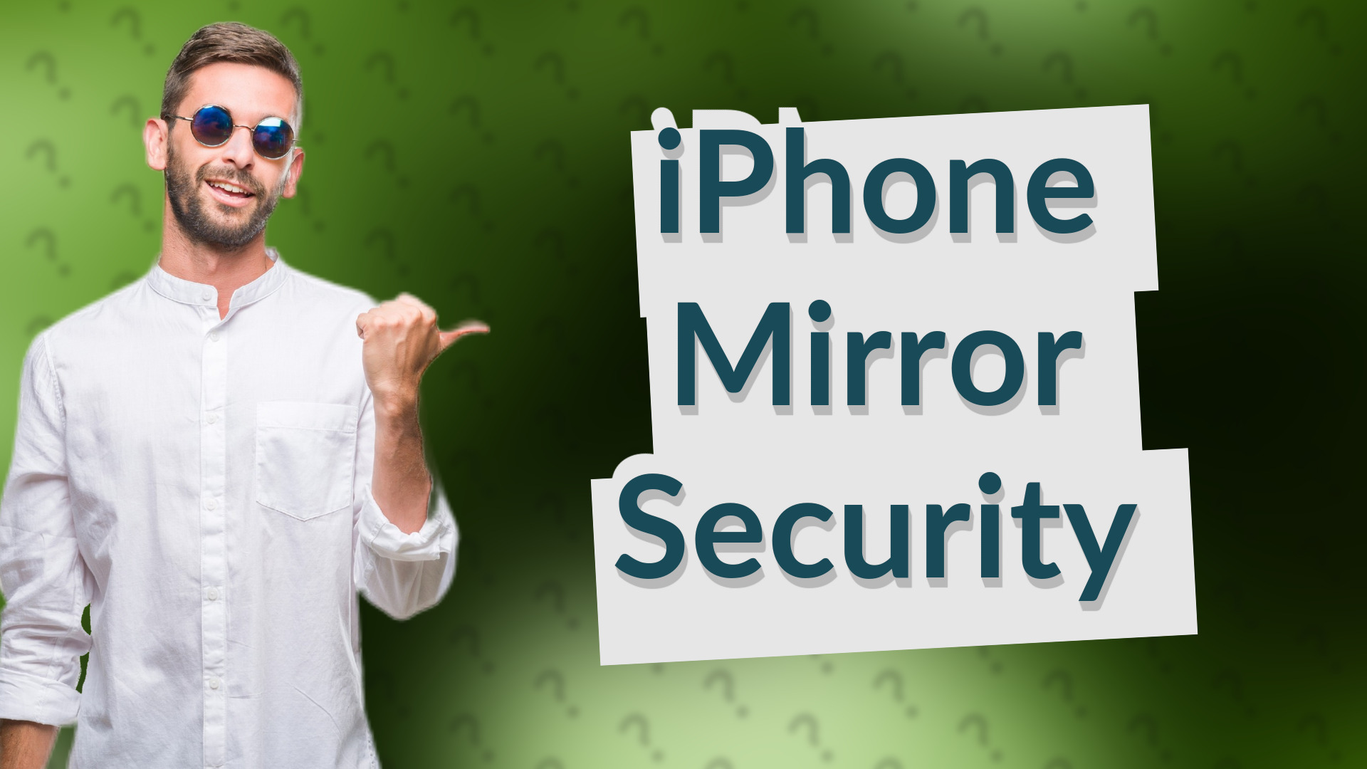 iPhone Mirror Security