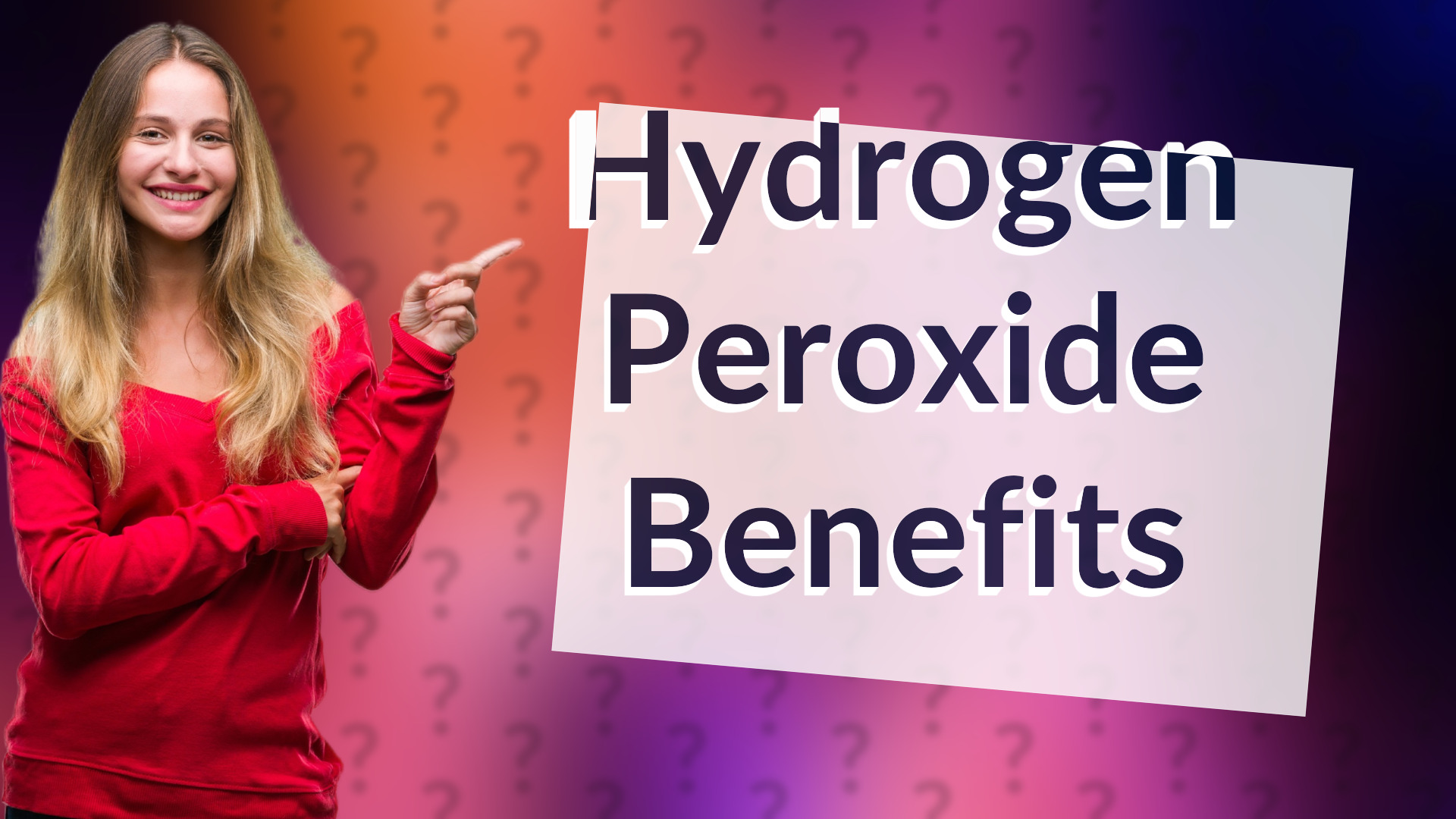 Hydrogen Peroxide Benefits