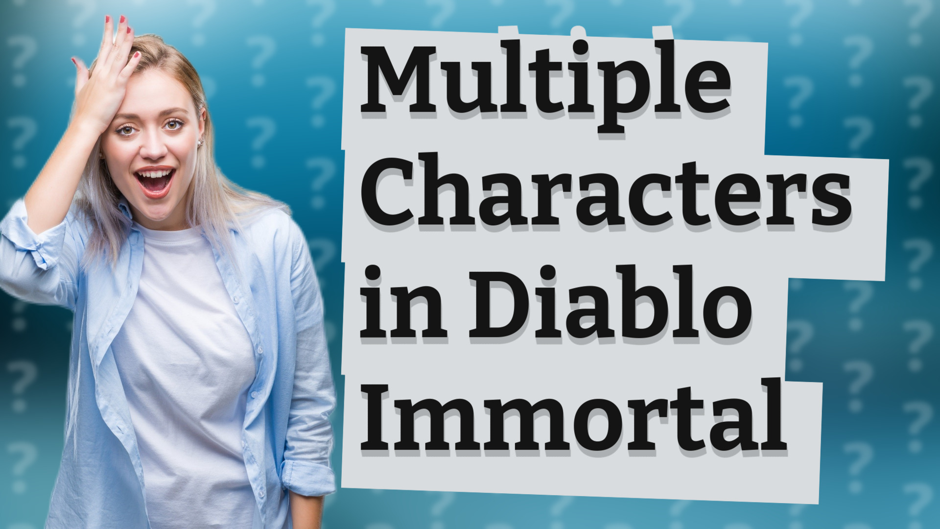 Multiple Characters in Diablo Immortal