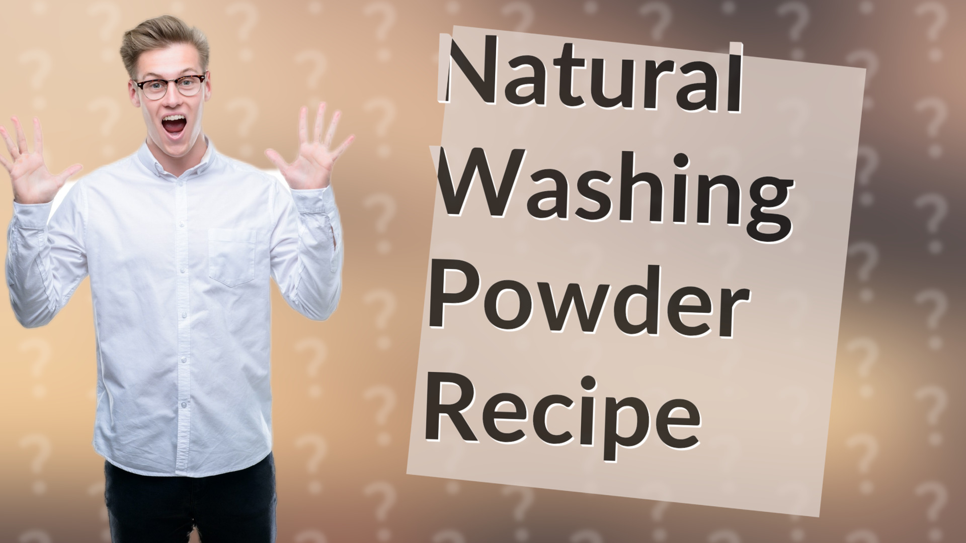 Natural Washing Powder Recipe