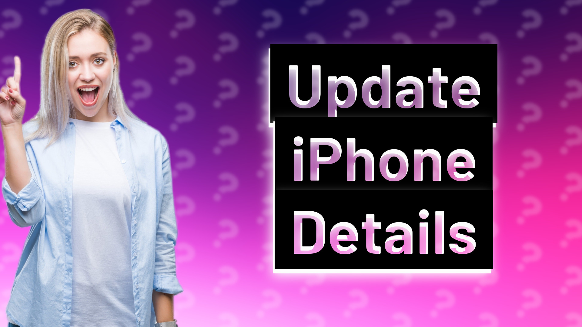 Update iPhone Details