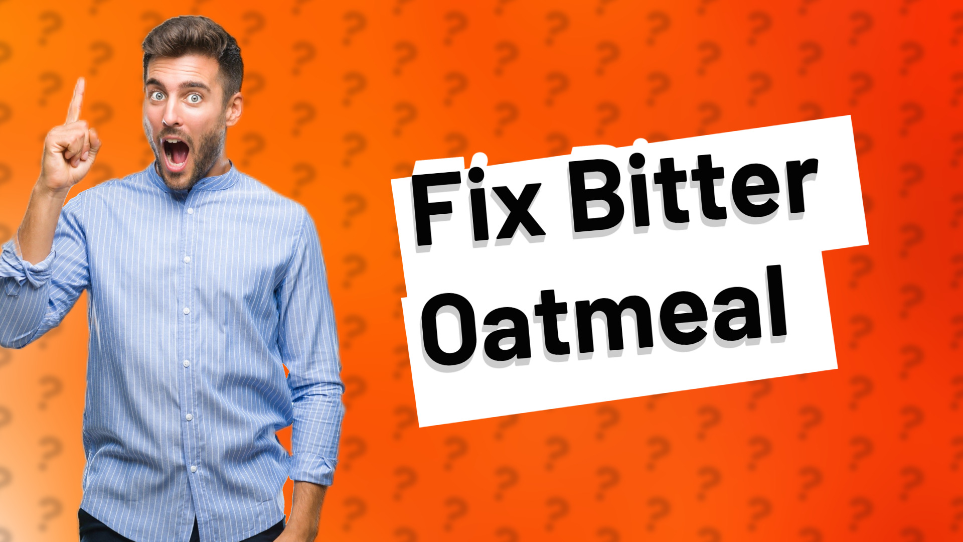 Fix Bitter Oatmeal