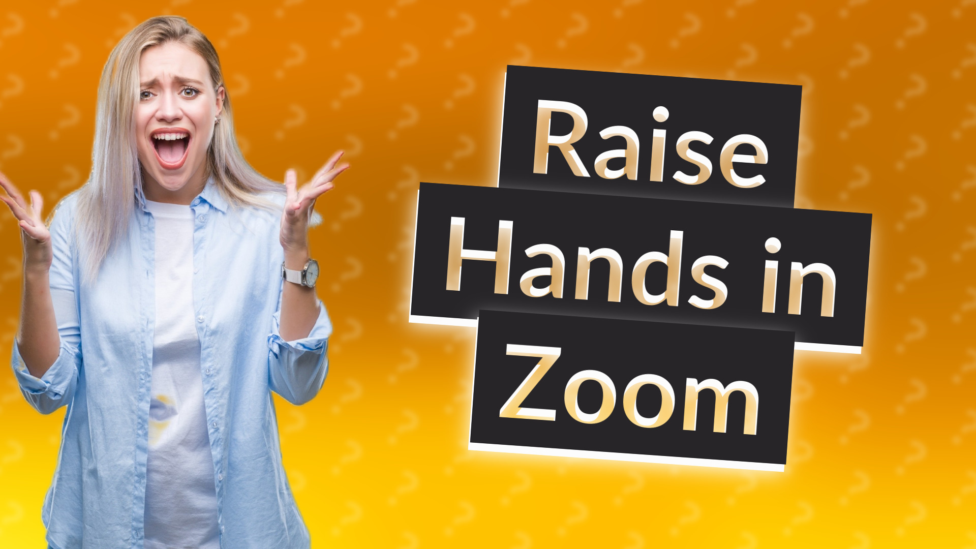 Raise Hands in Zoom