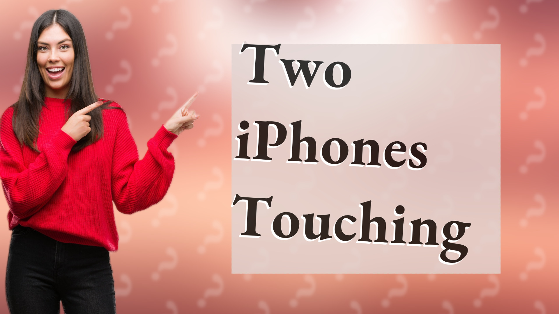 Two iPhones Touching