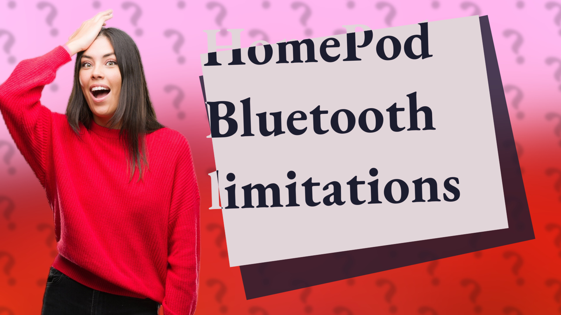 HomePod Bluetooth limitations