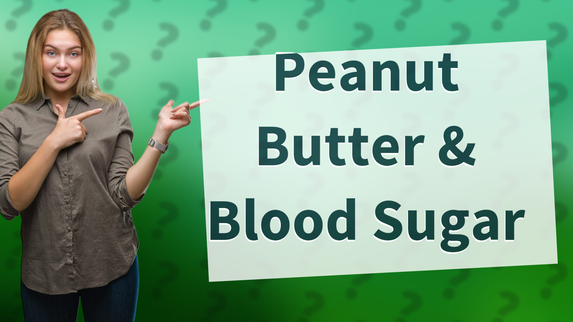 Peanut Butter & Blood Sugar