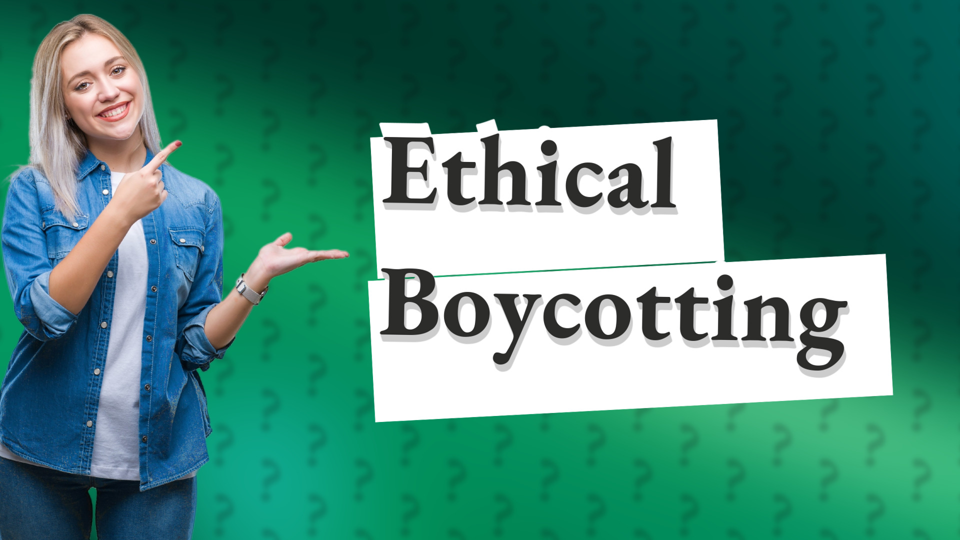 Ethical Boycotting