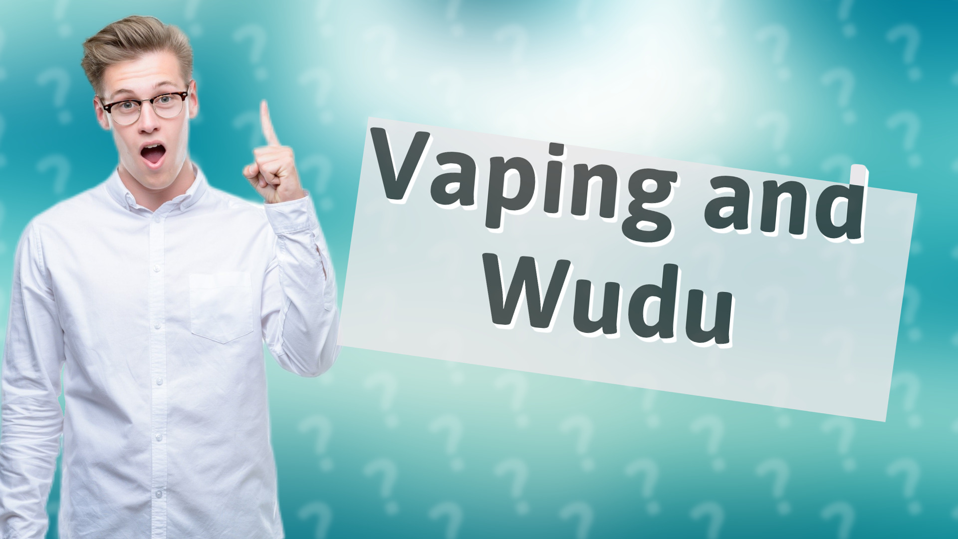 Vaping and Wudu