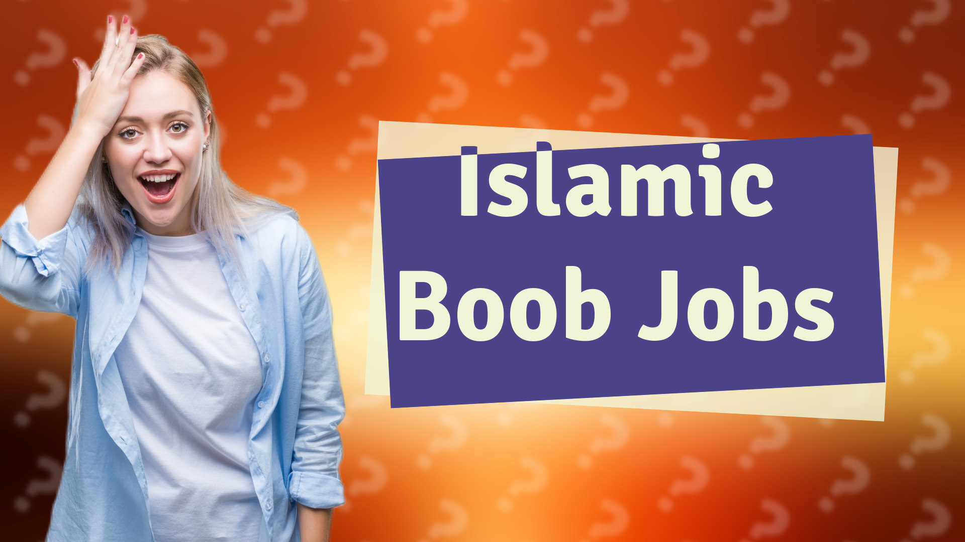 Islamic Boob Jobs