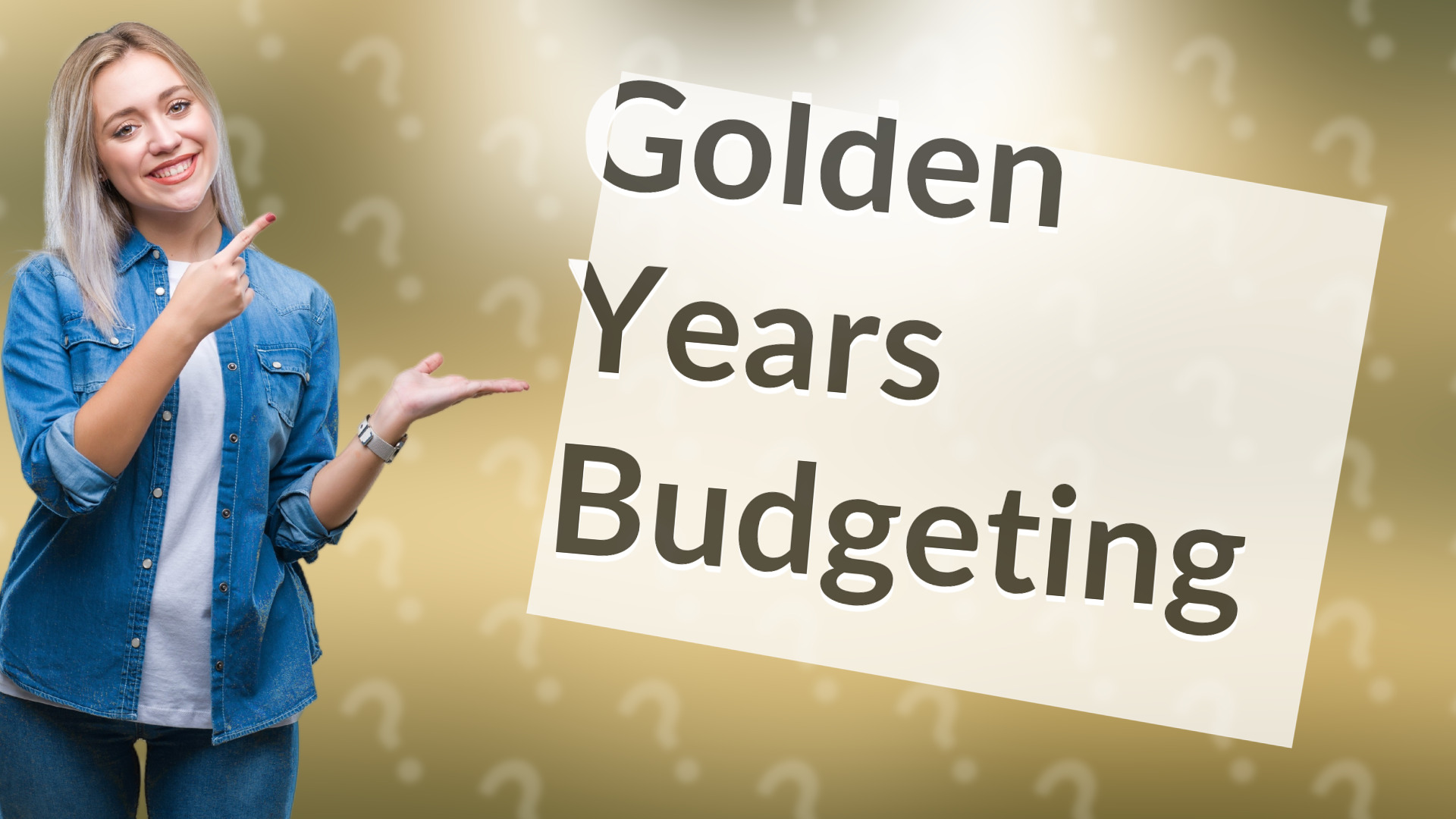 Golden Years Budgeting