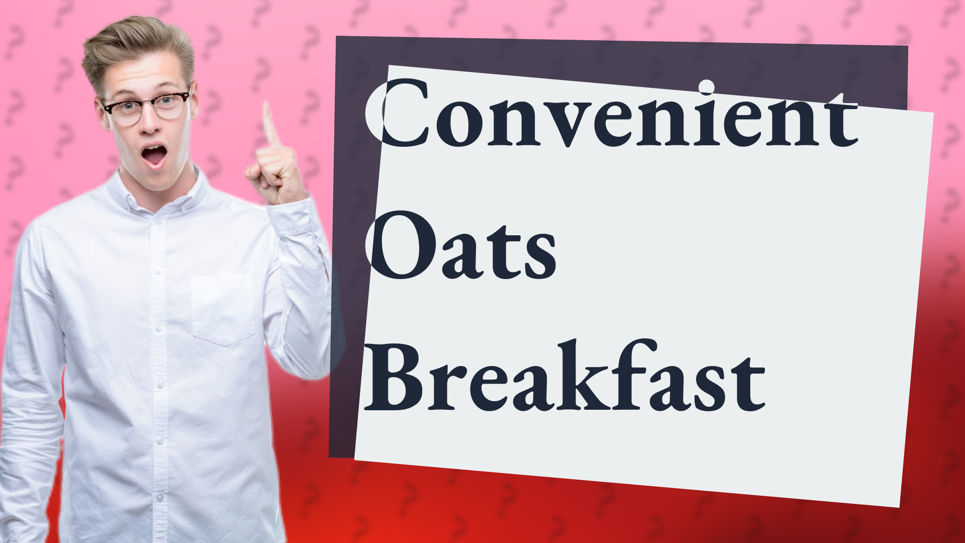 Convenient Oats Breakfast