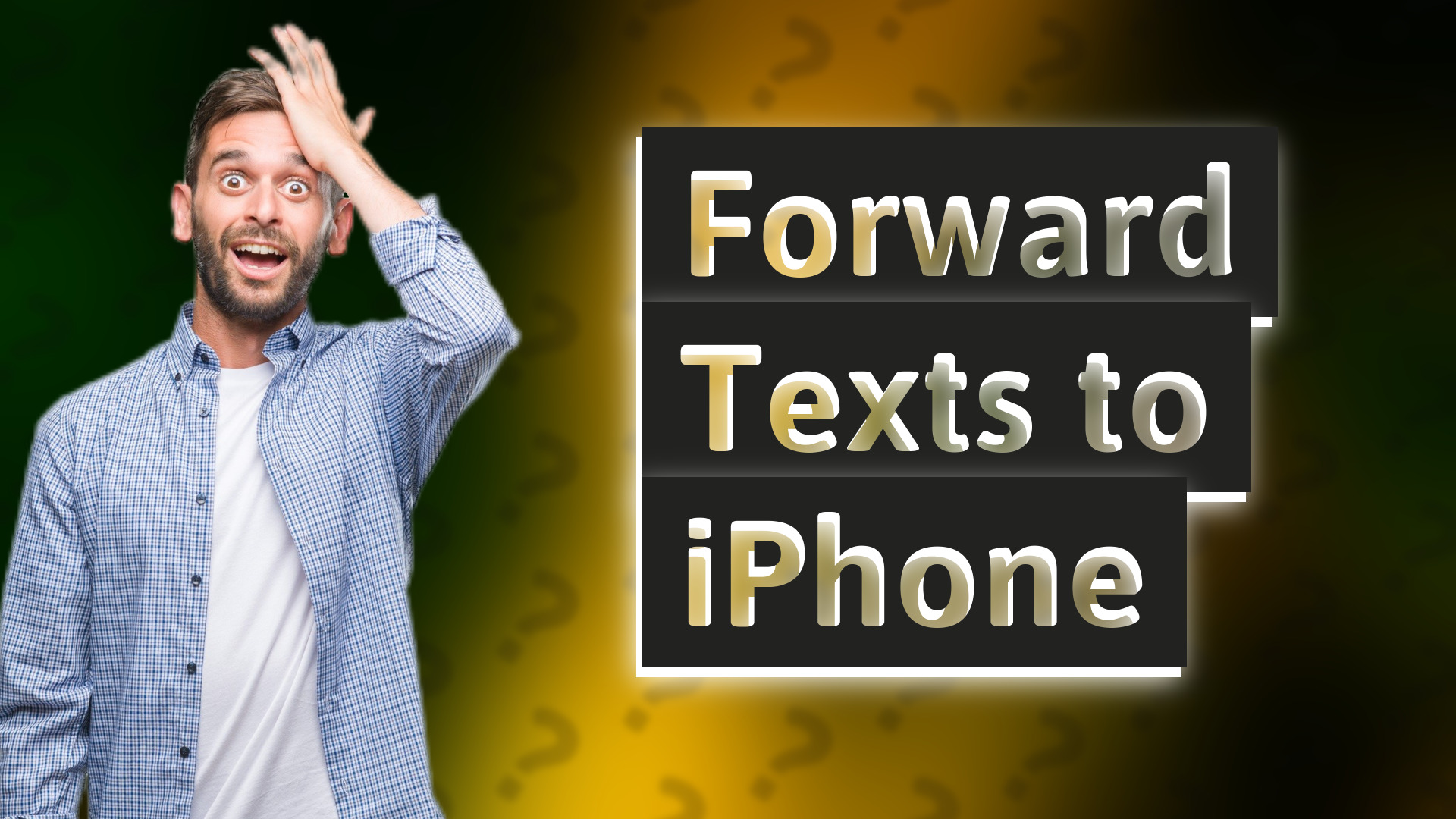 Forward Texts to iPhone