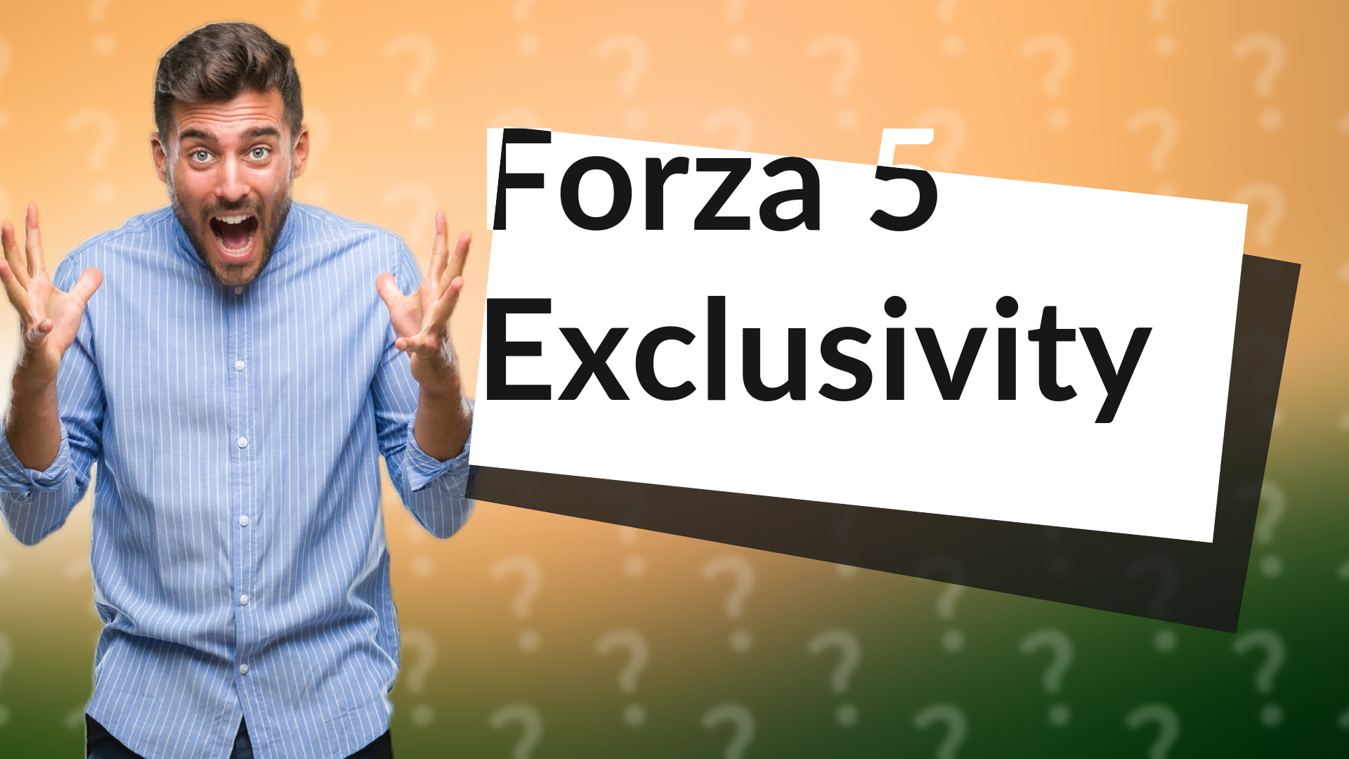 Forza 5 Exclusivity
