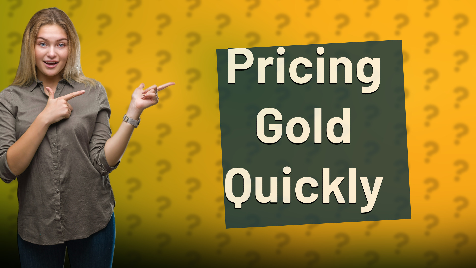 Pricing Gold Quickly