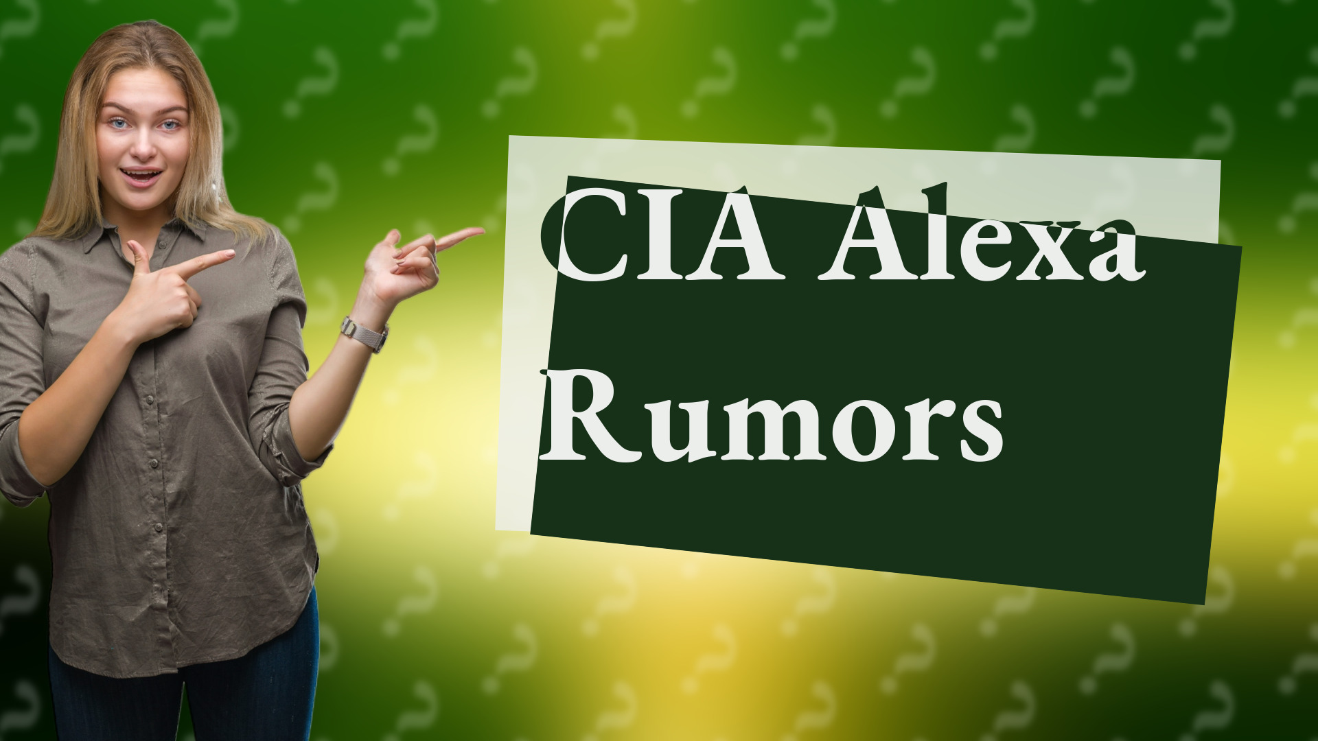 CIA Alexa Rumors