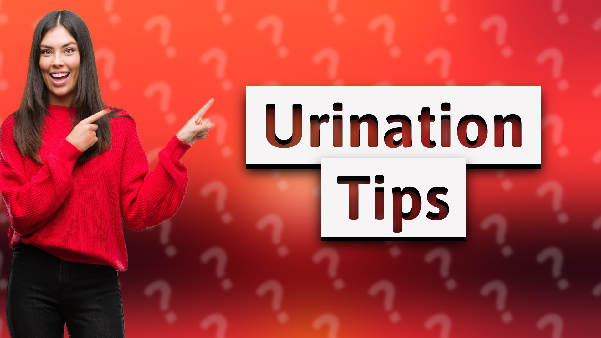 Urination Tips