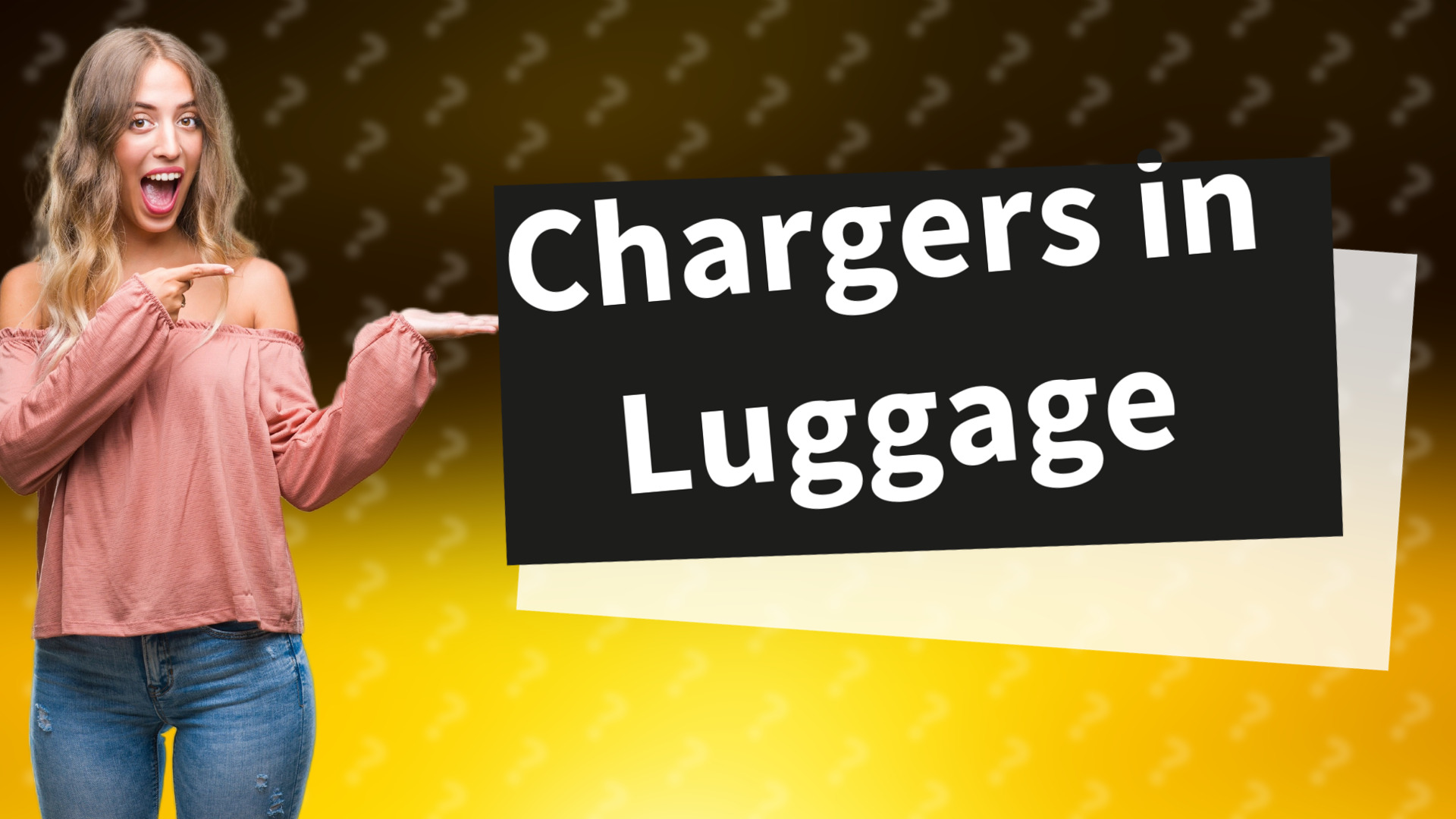 Chargers in Luggage