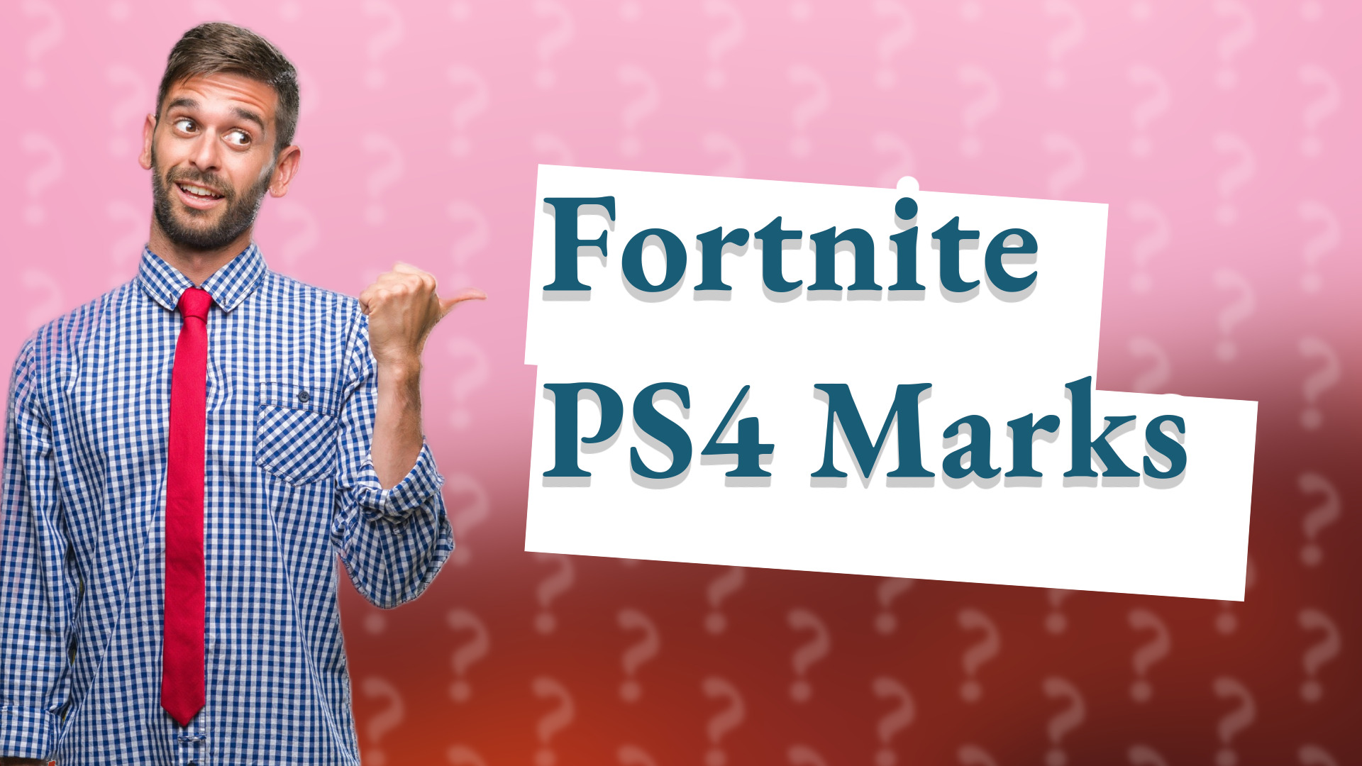 Fortnite PS4 Marks