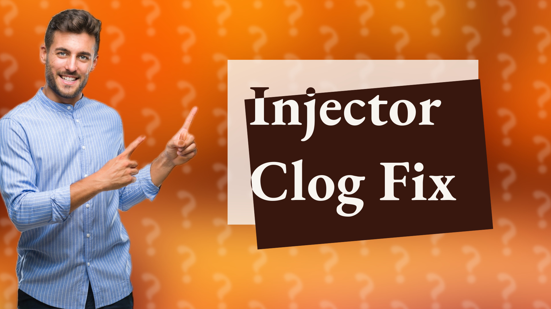 Injector Clog Fix