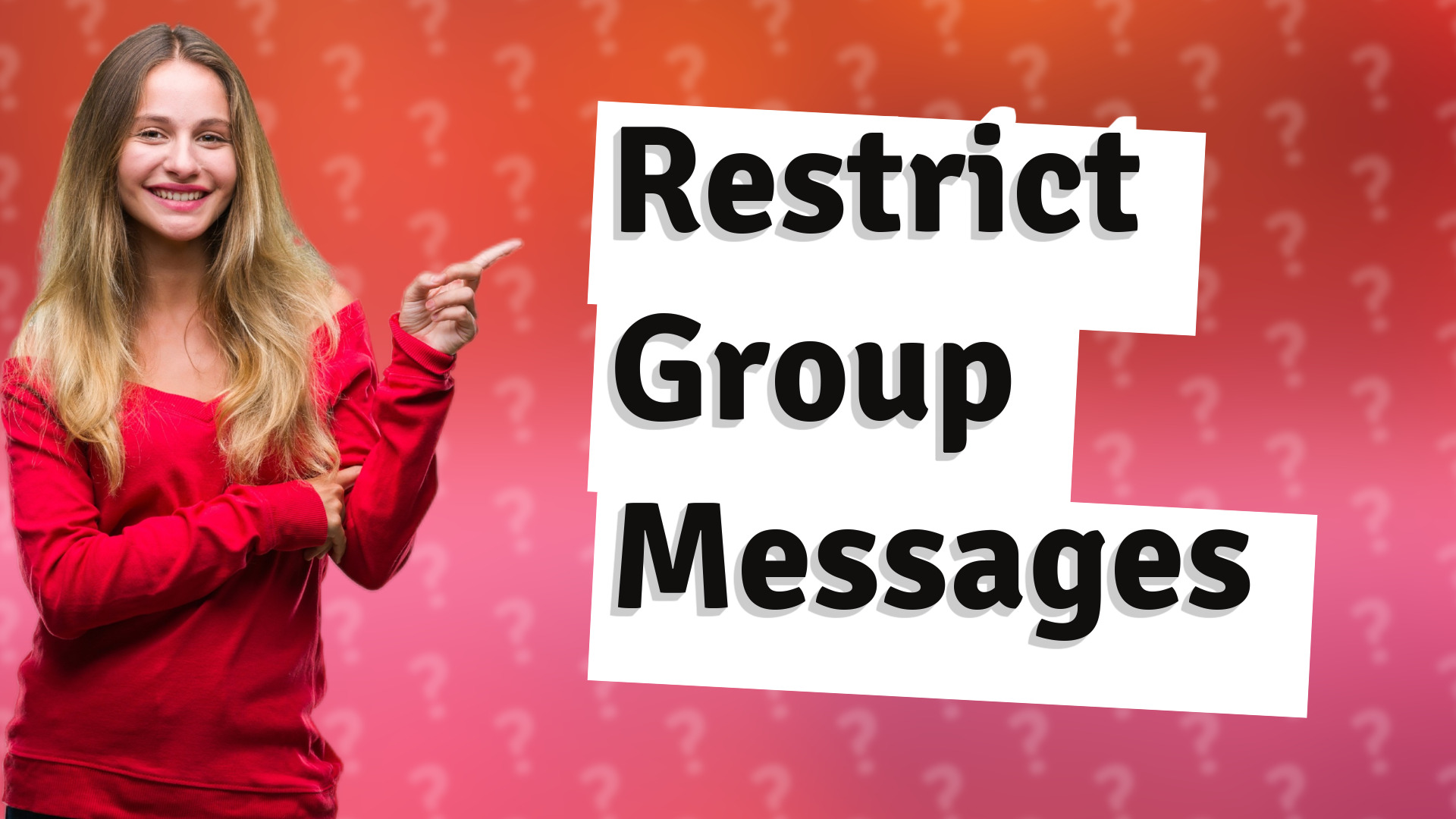 Restrict Group Messages