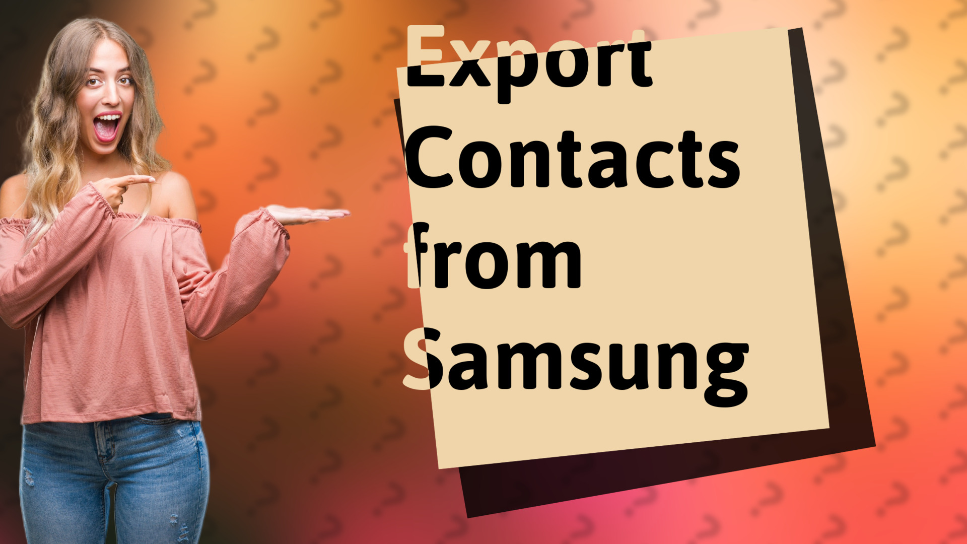 Export Contacts from Samsung