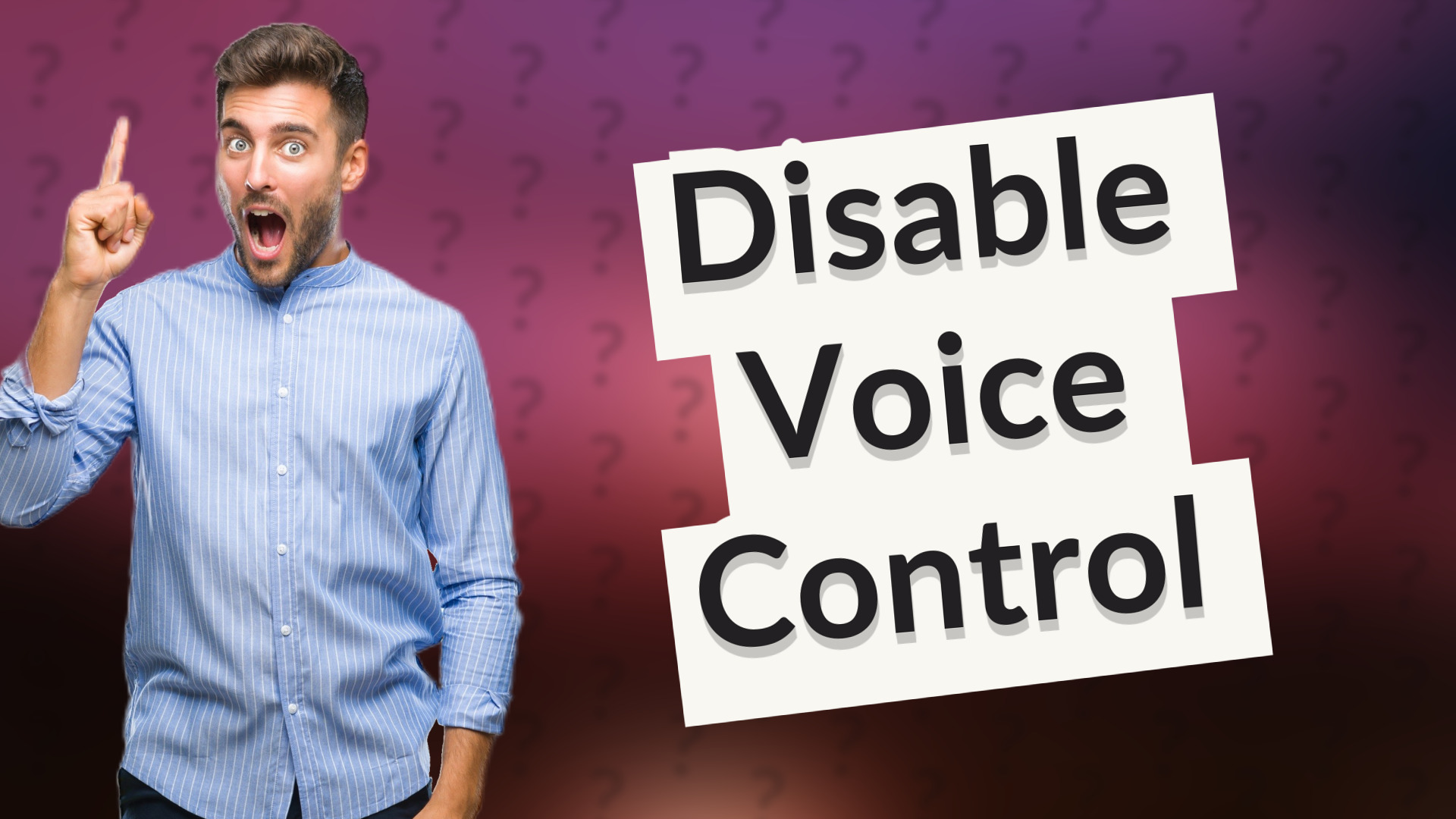Disable Voice Control