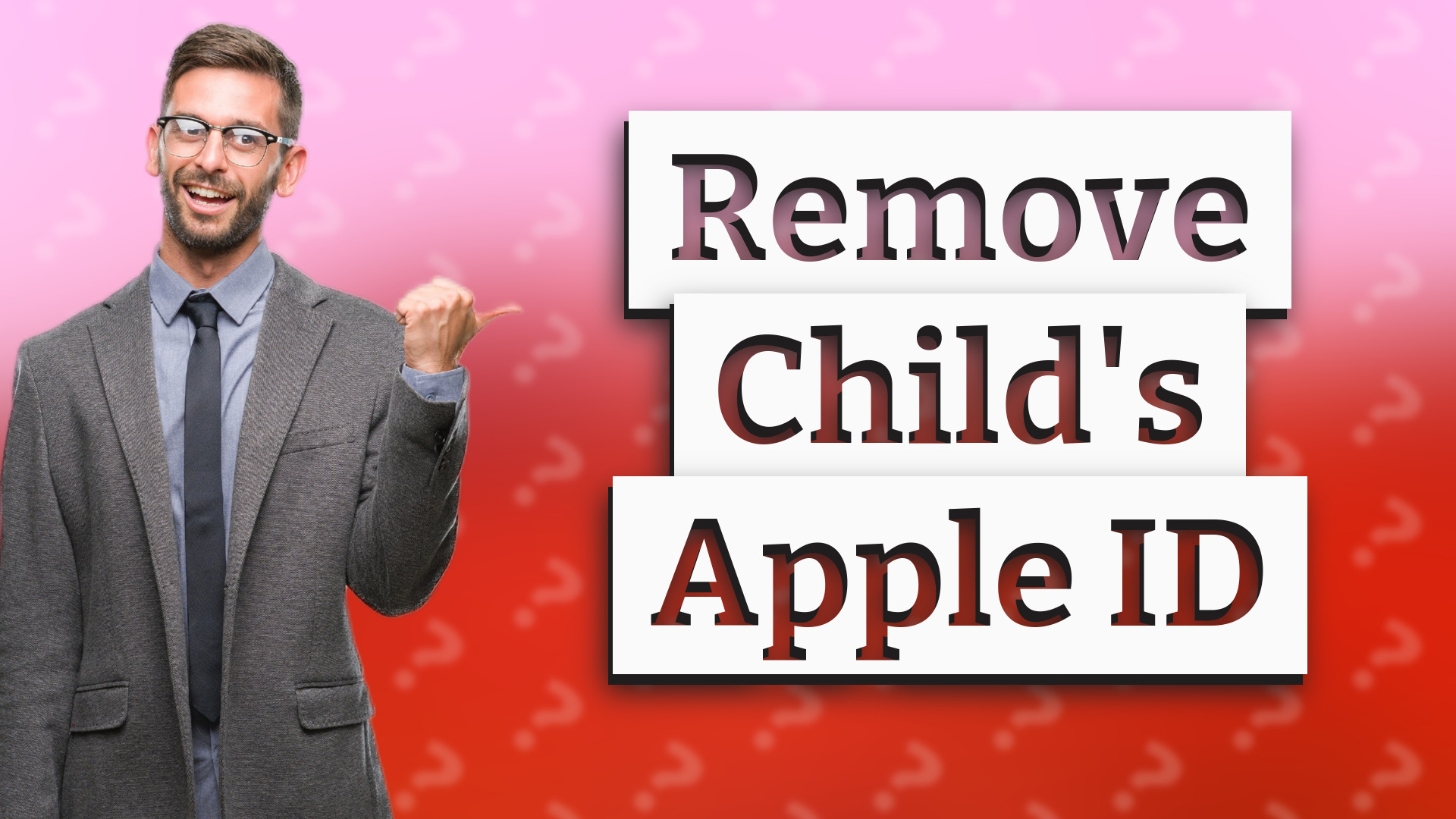 Remove Child's Apple ID
