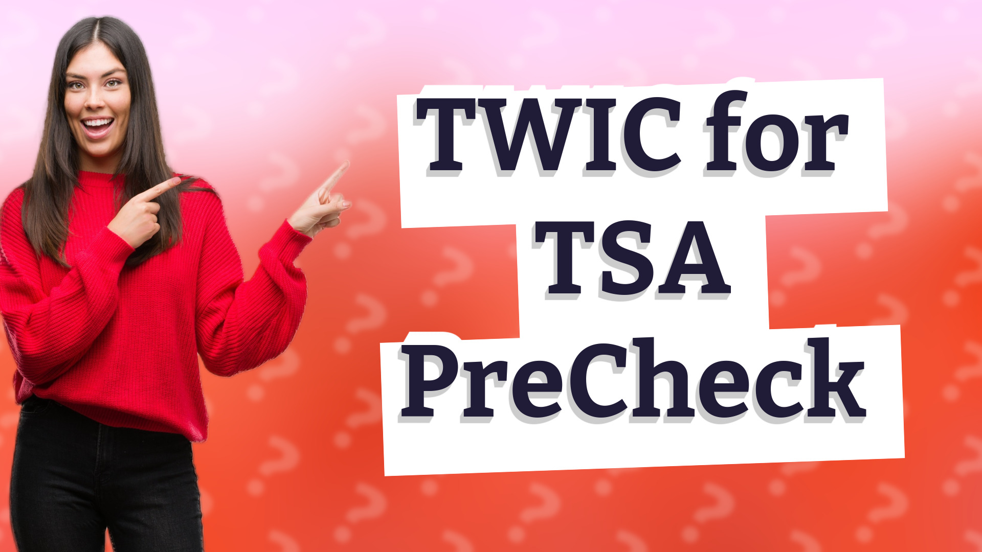 TWIC for TSA PreCheck