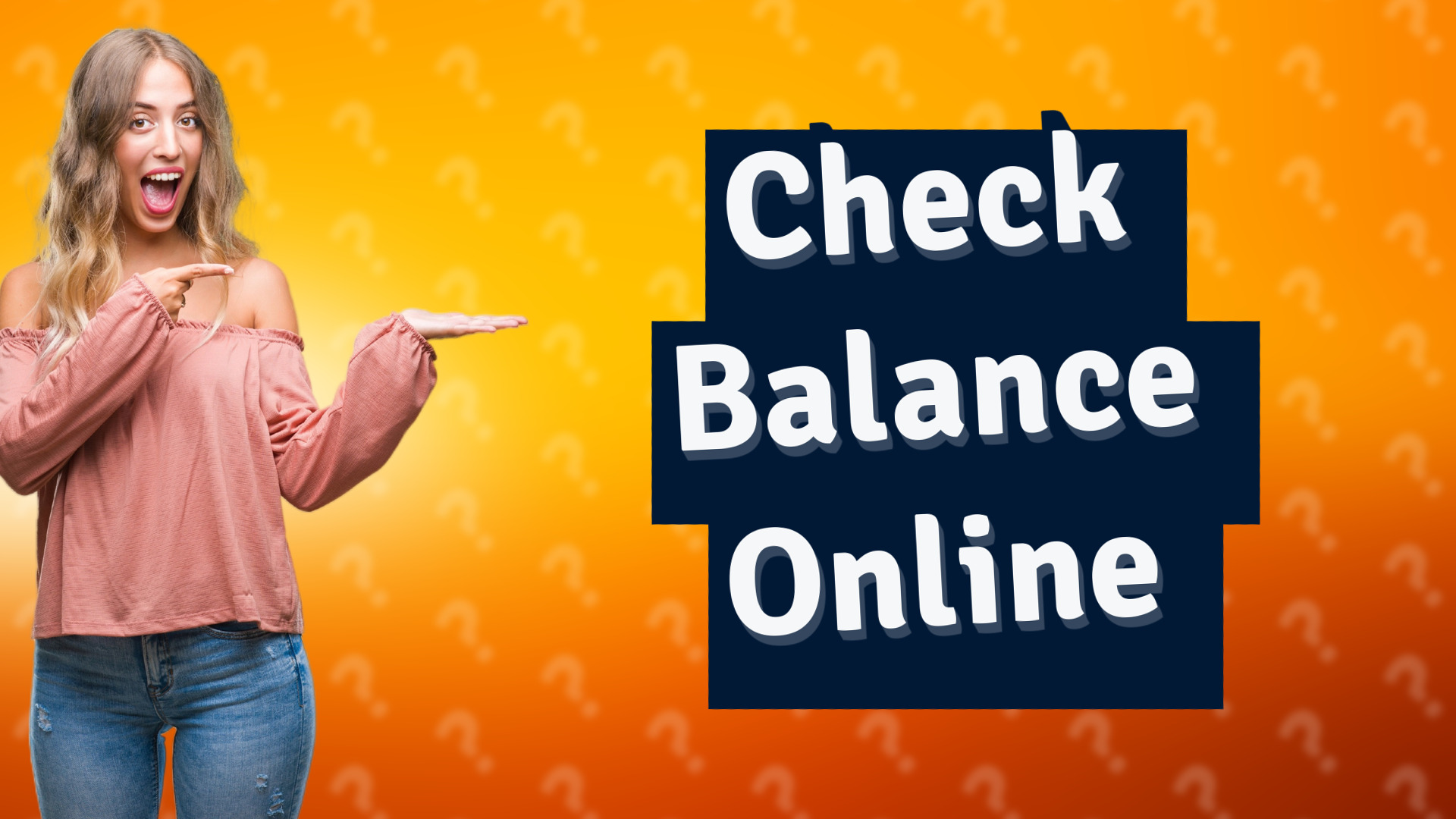 Check Balance Online