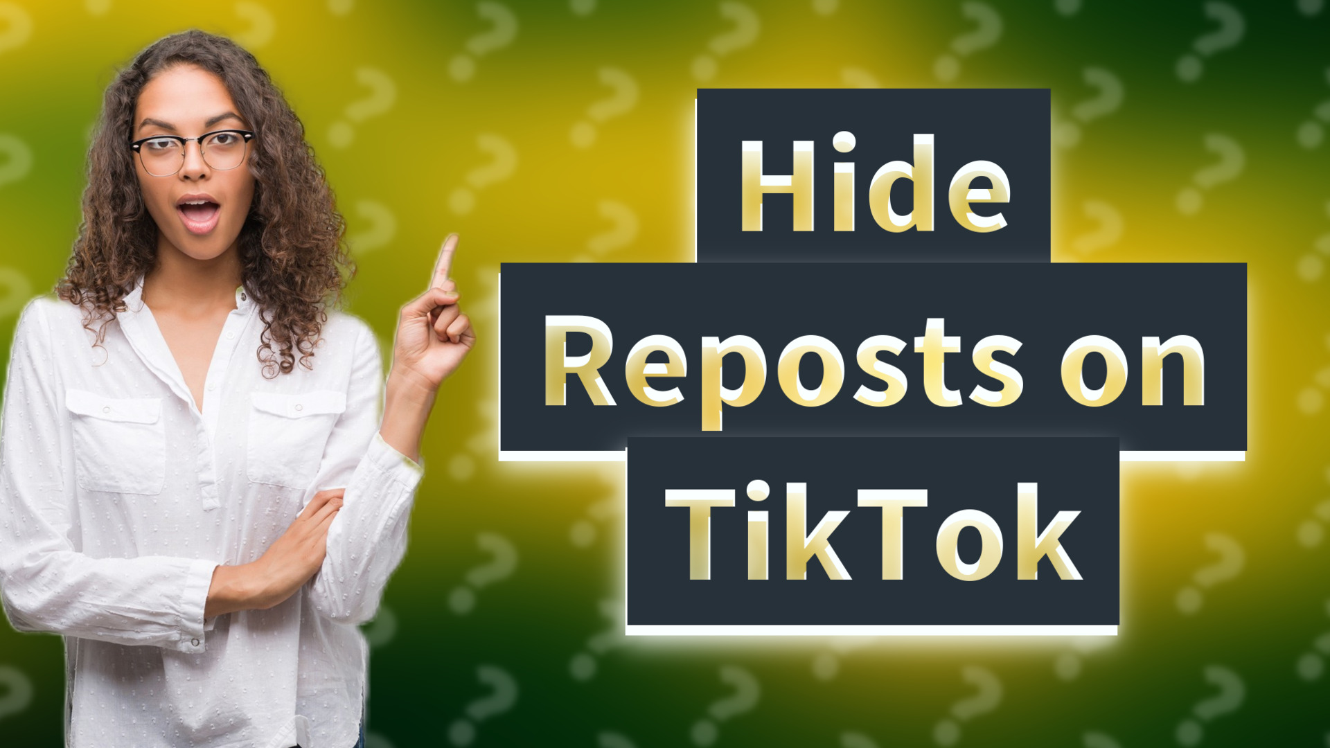 Hide Reposts on TikTok