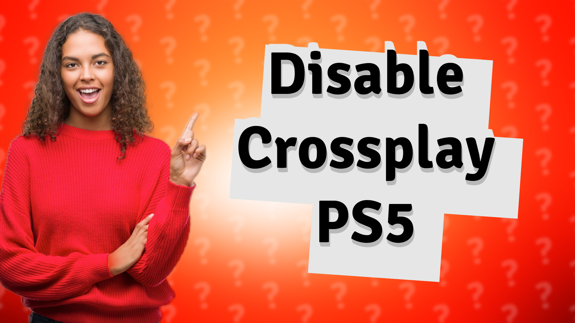 Disable Crossplay PS5