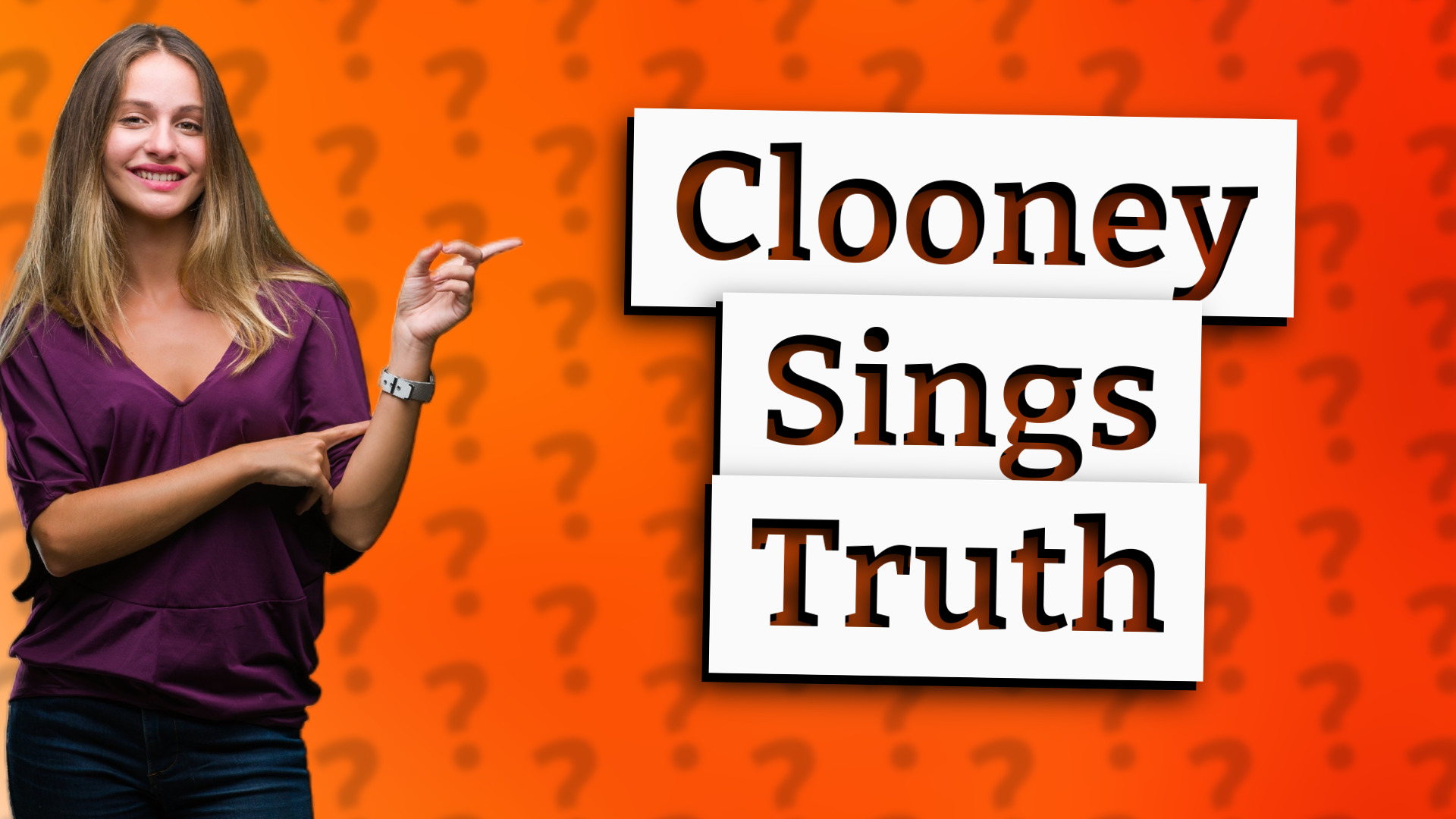 Clooney Sings Truth