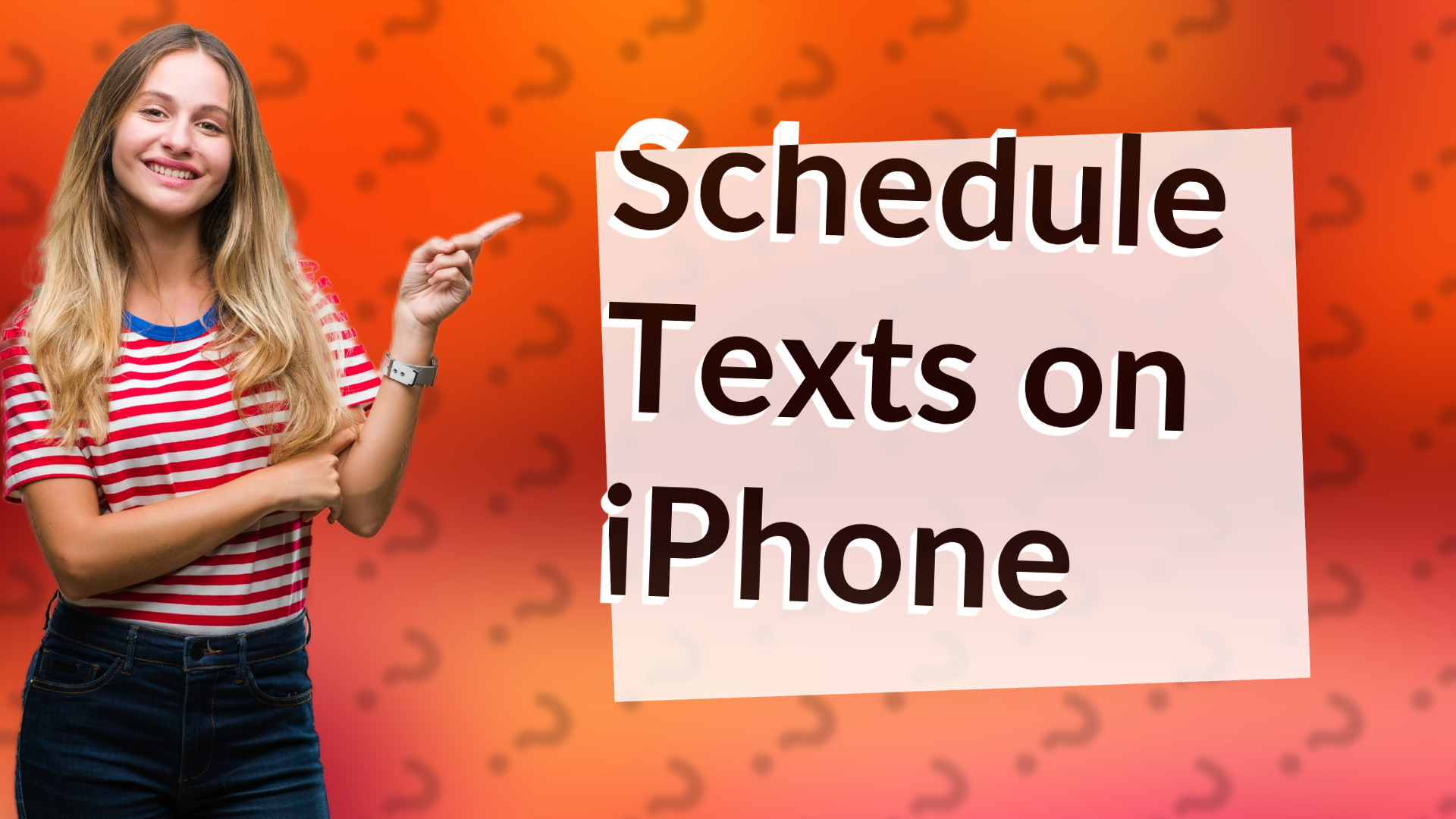 Schedule Texts on iPhone
