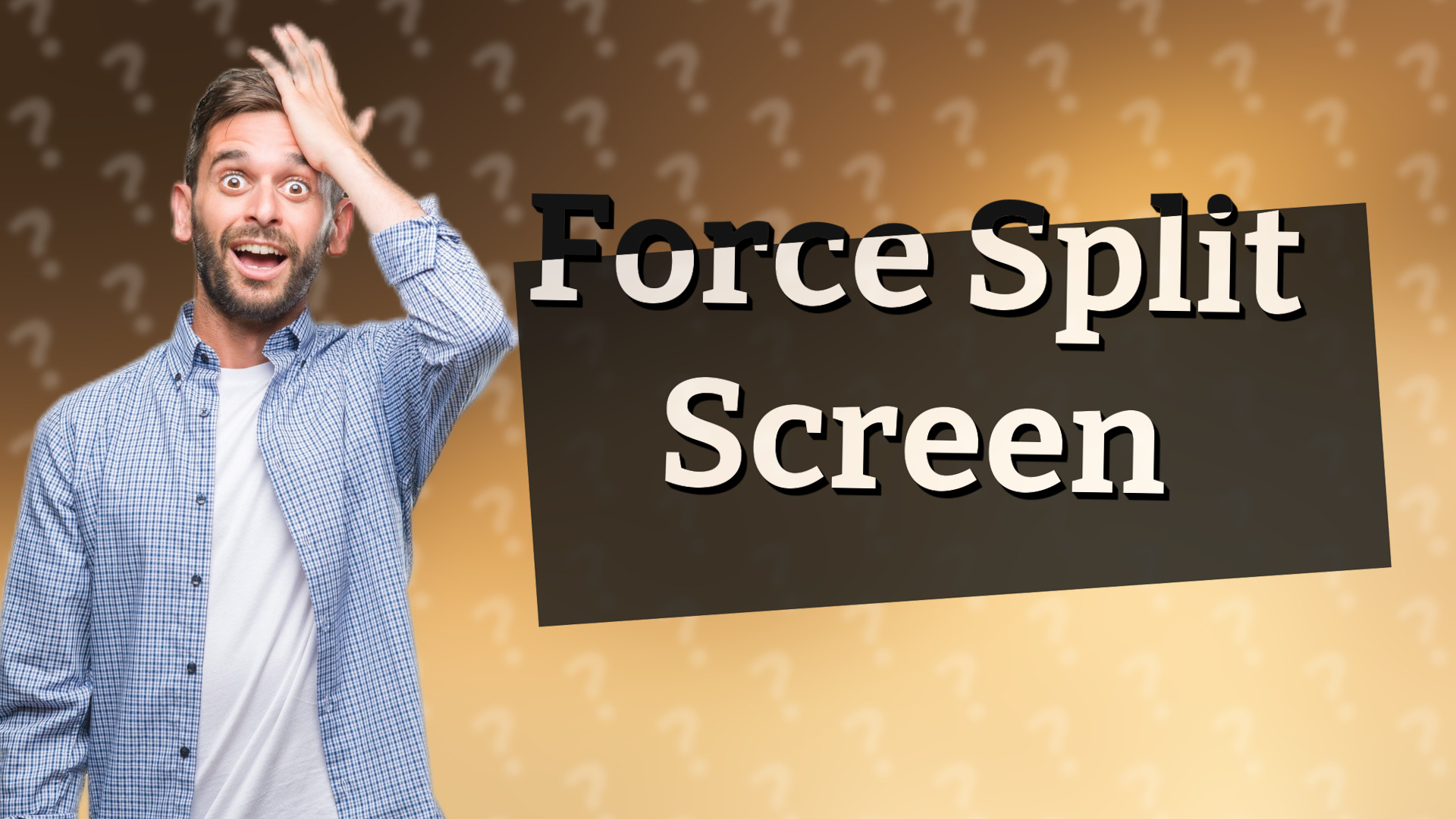 Force Split Screen