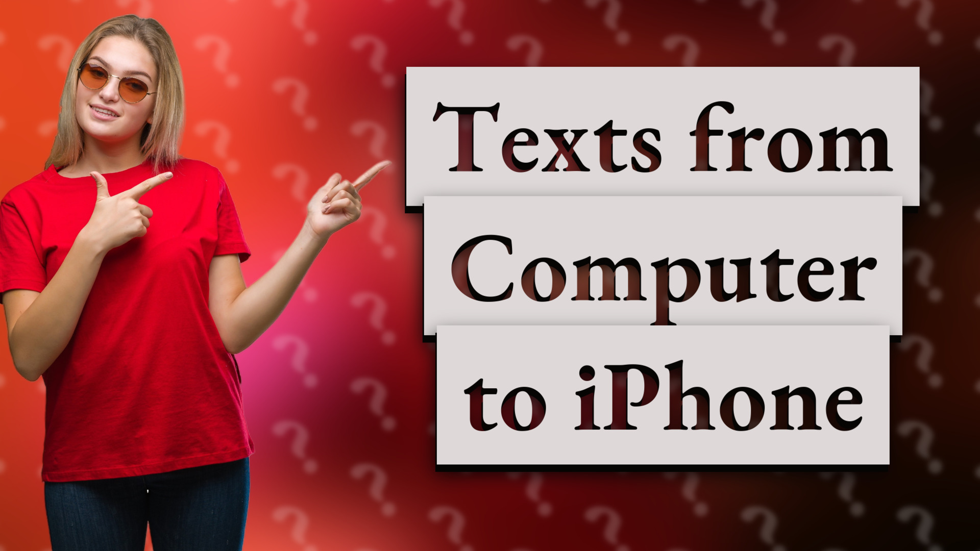 Texts from Computer to iPhone