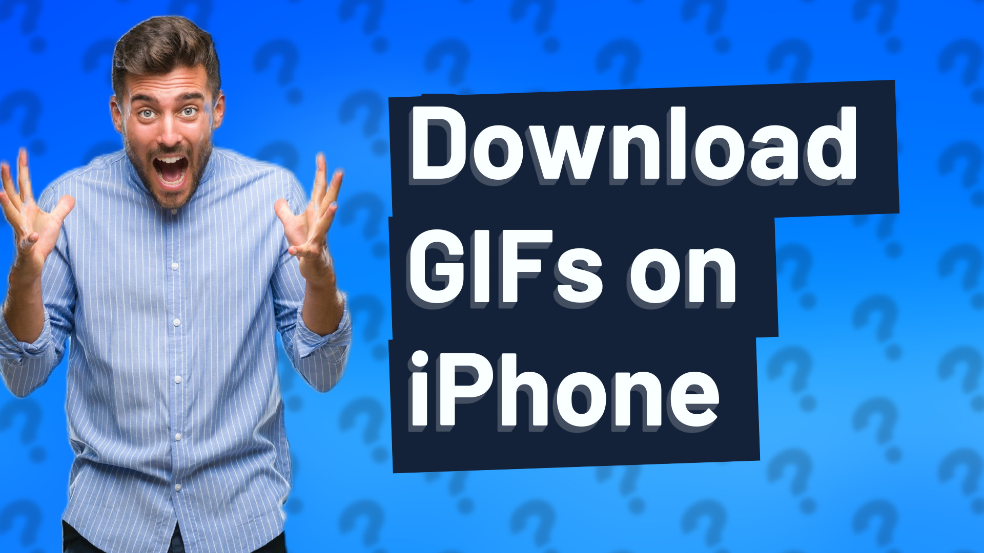 Download GIFs on iPhone