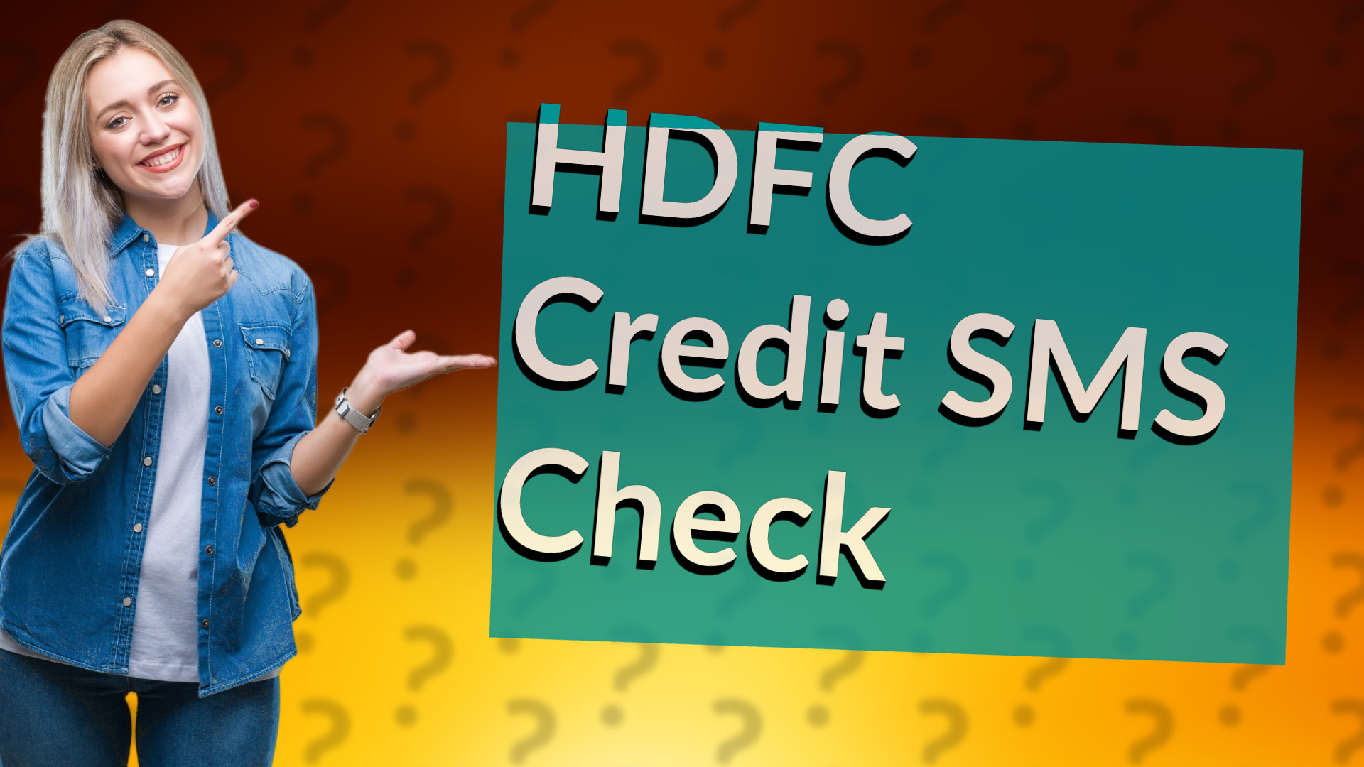 HDFC Credit SMS Check