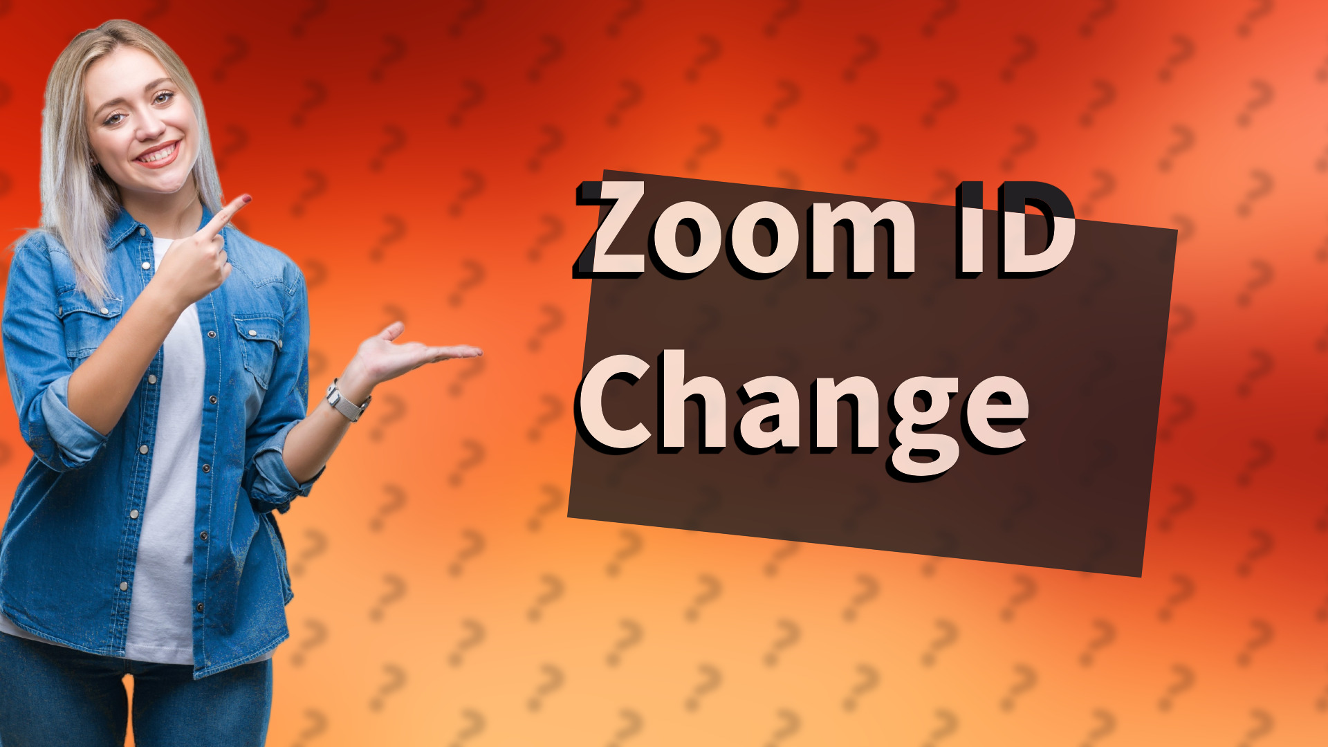 Zoom ID Change