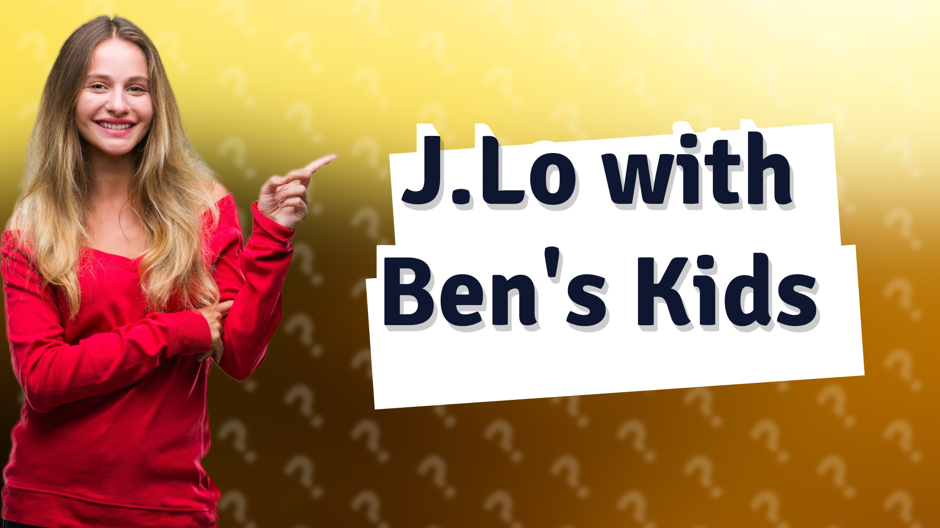 J.Lo with Ben's Kids