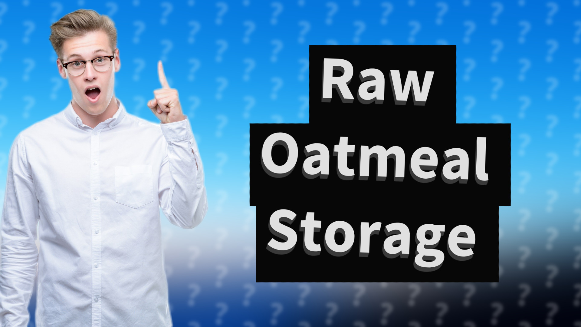 Raw Oatmeal Storage