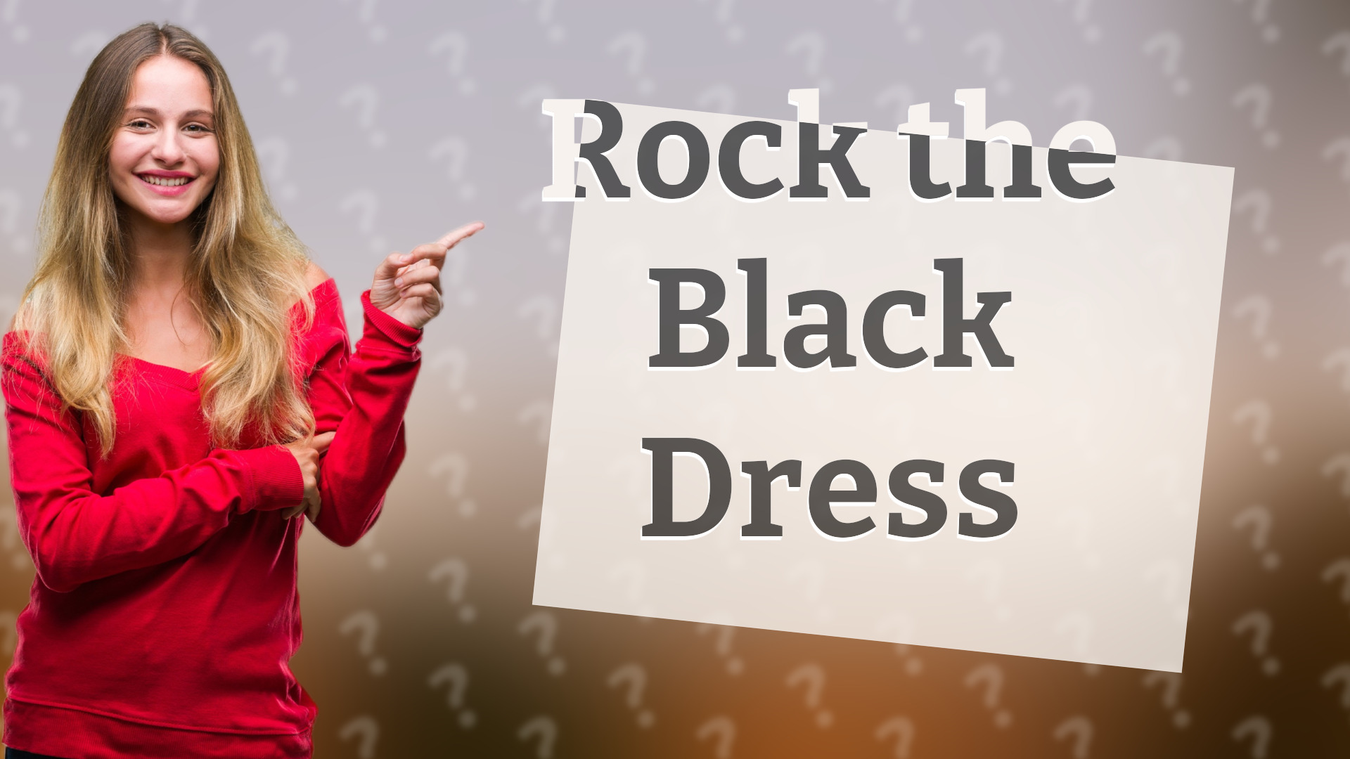 Rock the Black Dress