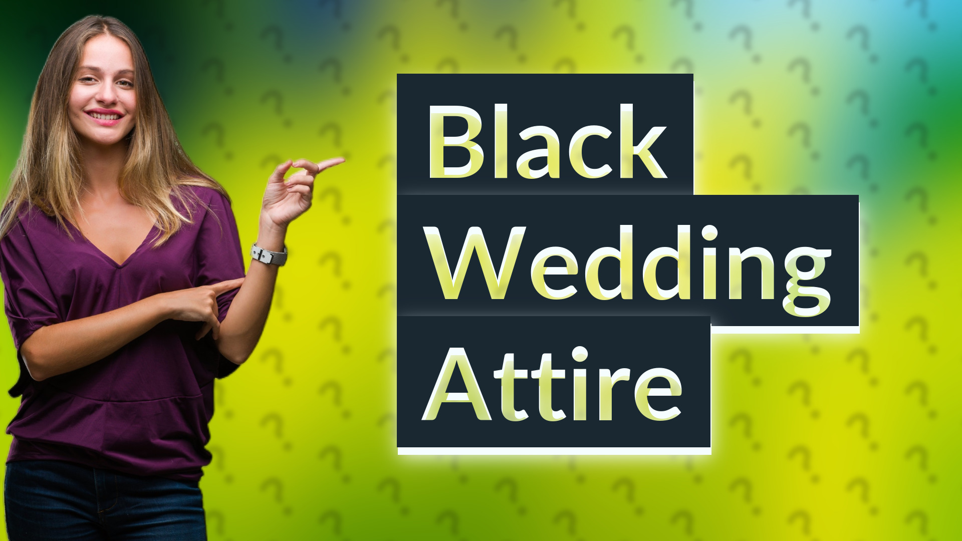 Black Wedding Attire