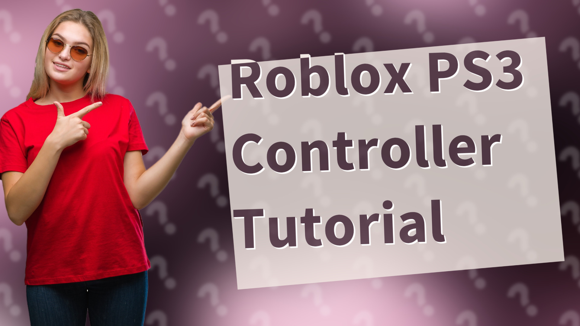 Roblox PS3 Controller Tutorial