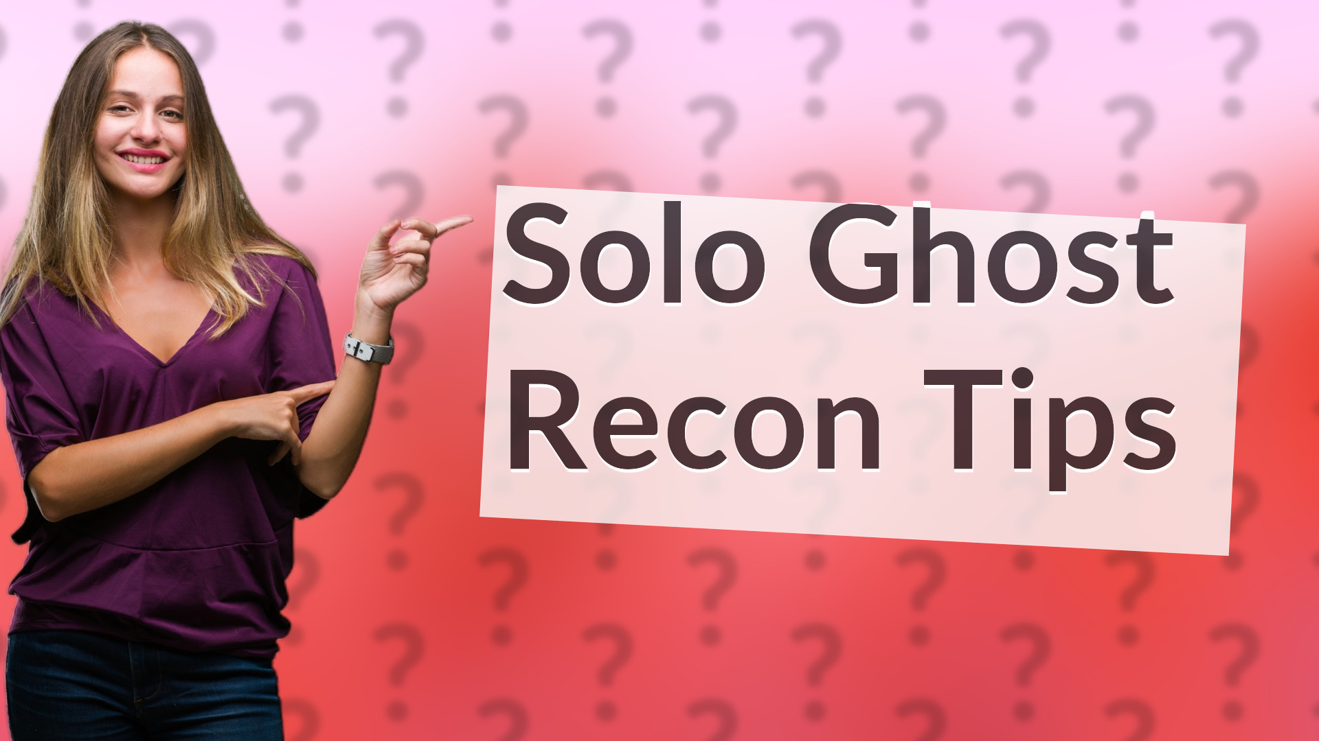 Solo Ghost Recon Tips