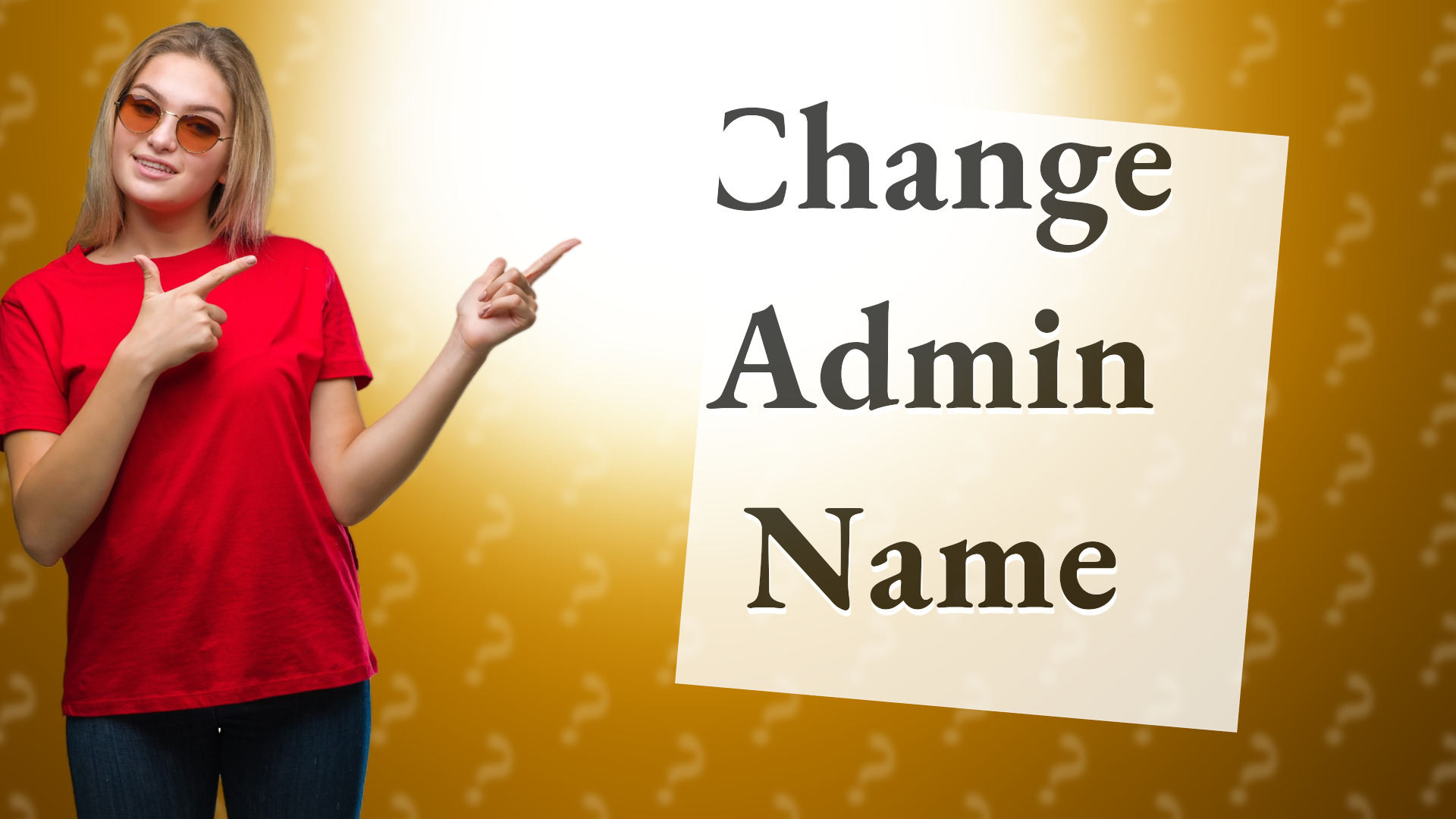 Change Admin Name