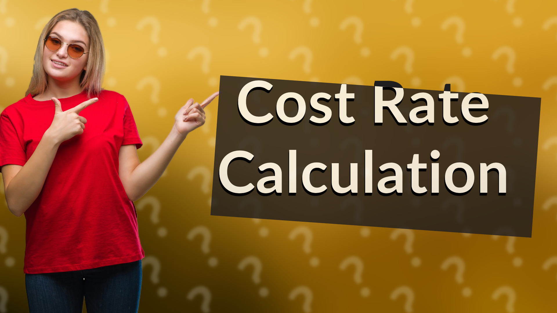 Cost Rate Calculation