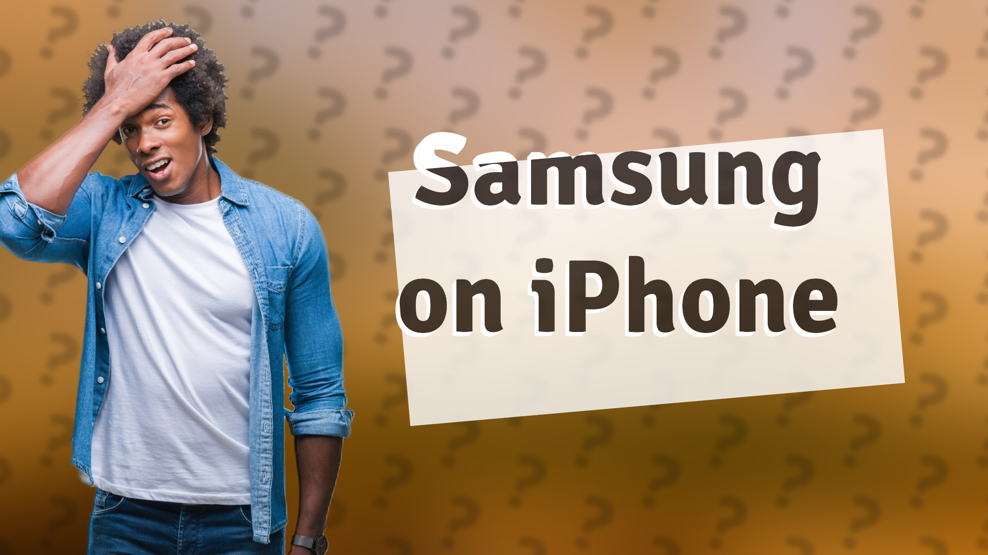 Samsung on iPhone