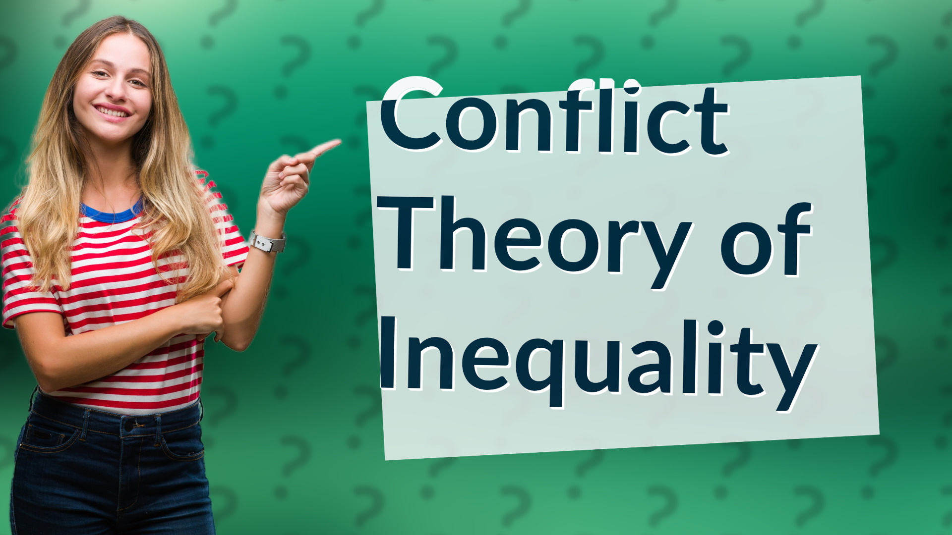 Conflict Theory of Inequality
